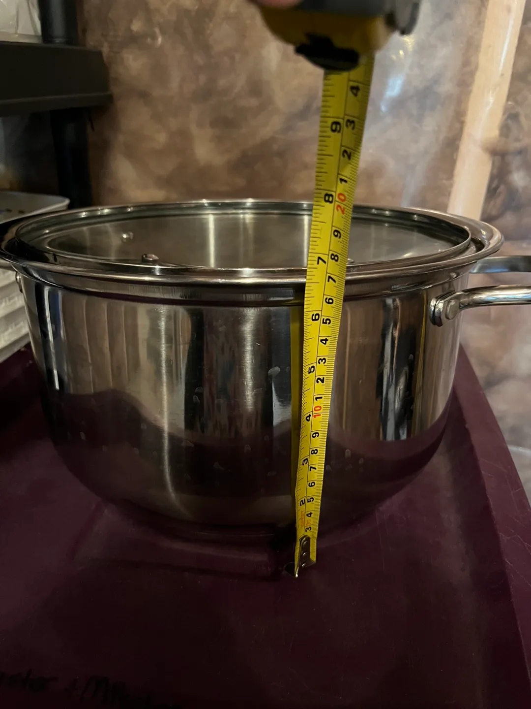 Stainless Steel Stock Pot with Lid image indicator(5)