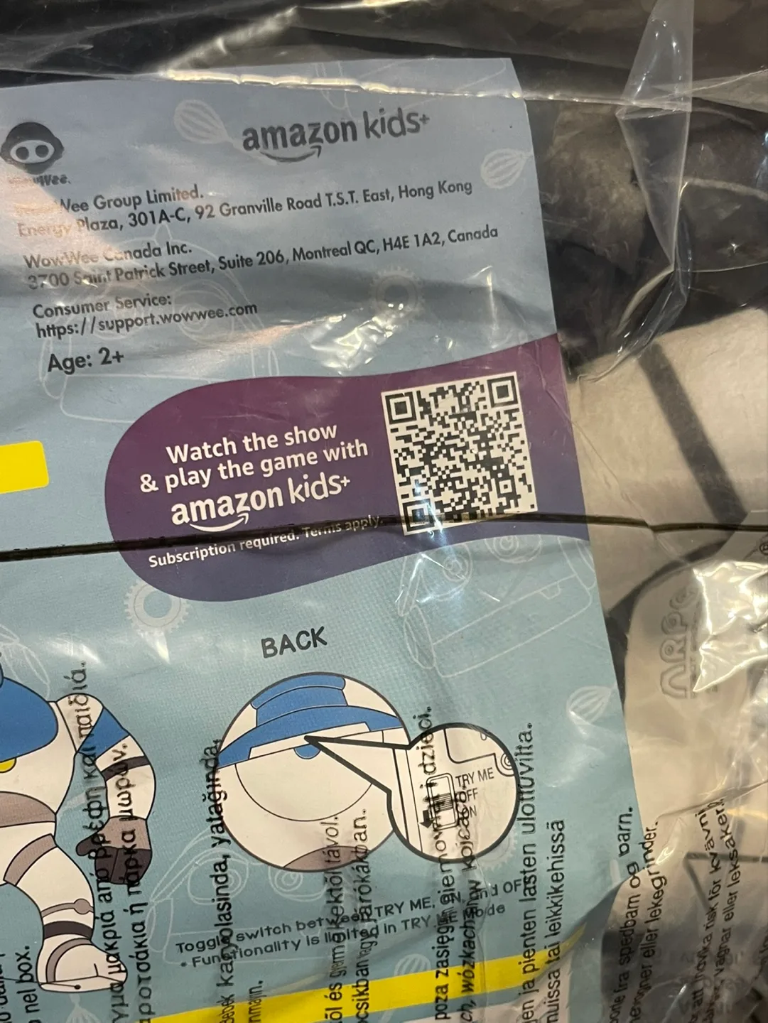 ARPO Robot Babysitter Plush Toy with Lights & Sounds image indicator(3)