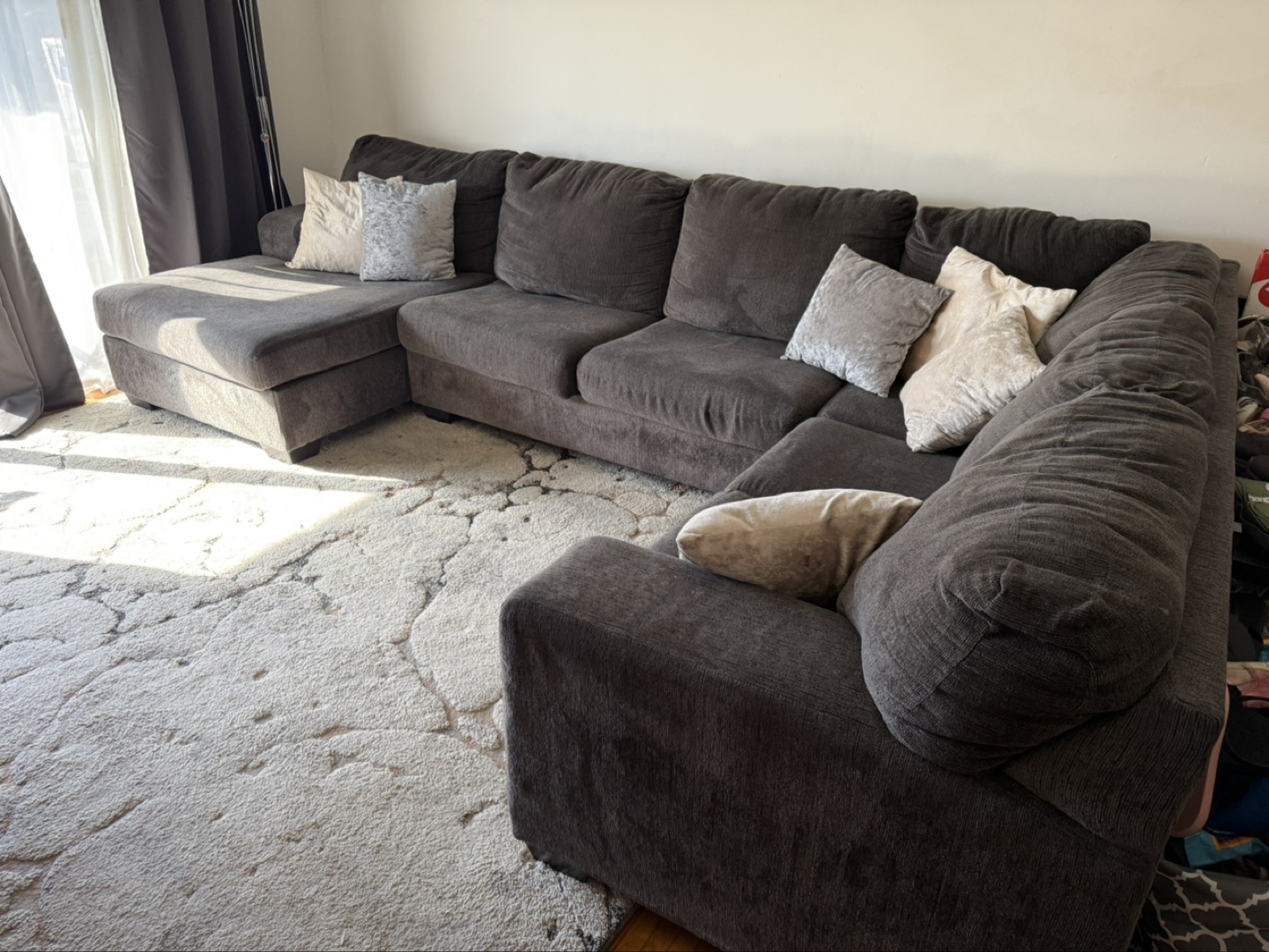 Dark Gray Sectional Sofa - photo 4