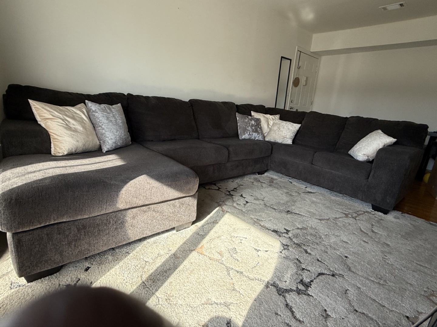 Dark Gray Sectional Sofa - photo 2