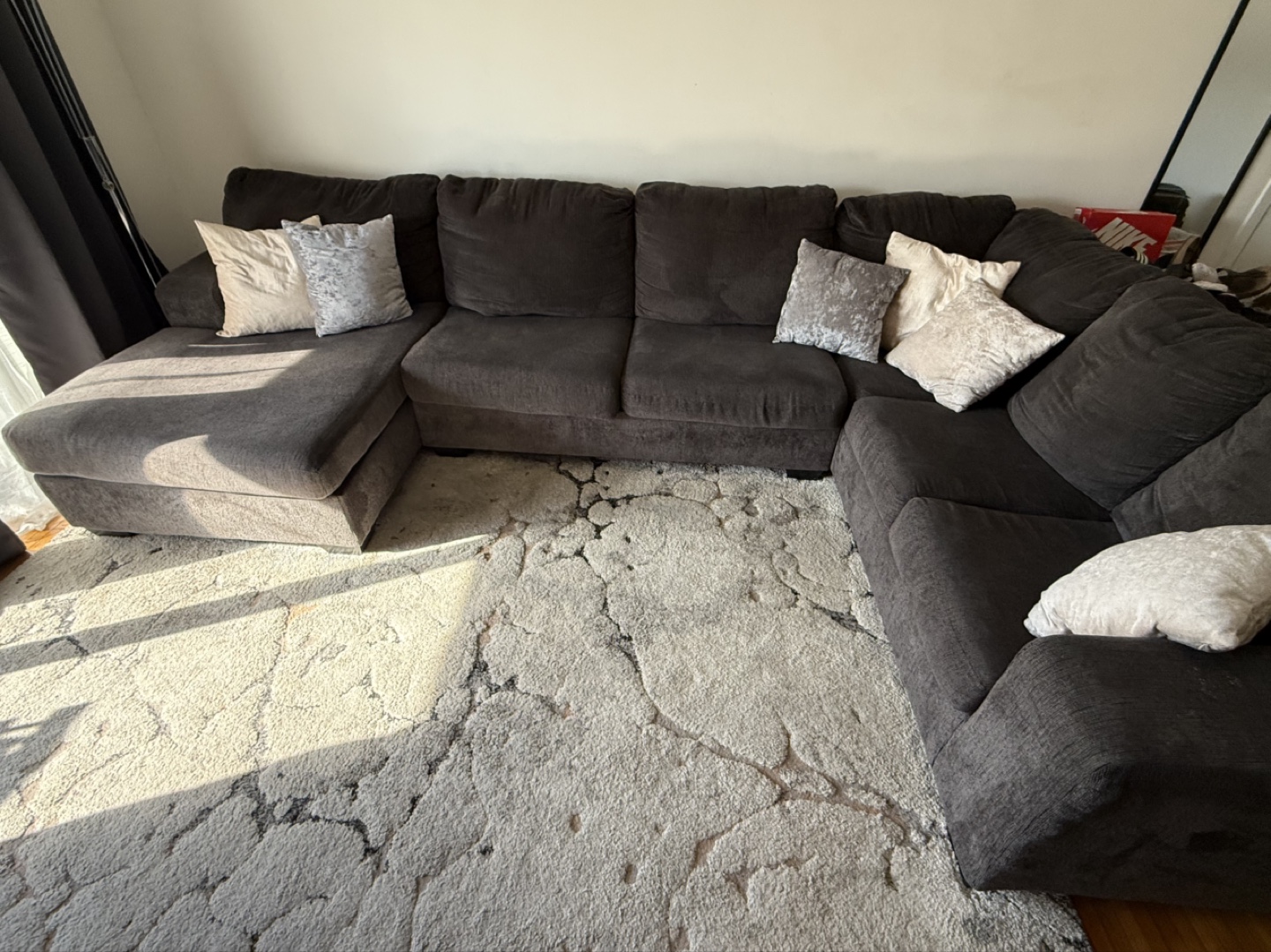 Dark Gray Sectional Sofa - photo 3