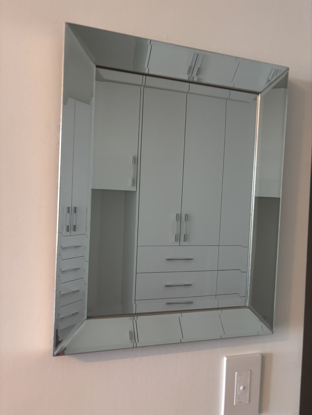 Modern Bevelled Wall Mirror