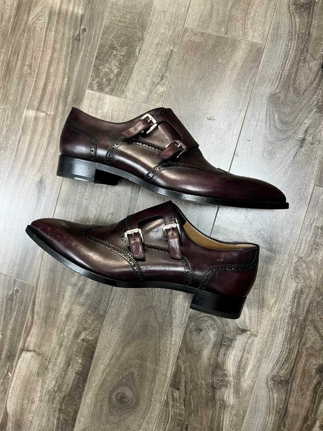 Christian Louboutin Men's Double Monk Strap Shoes. image indicator(7)