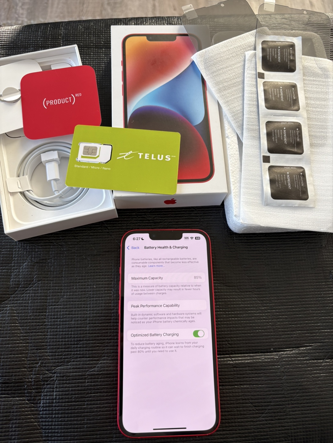 iPhone 14 (512GB) - PRODUCT(RED) - Unlocked + Full Kit - photo 3