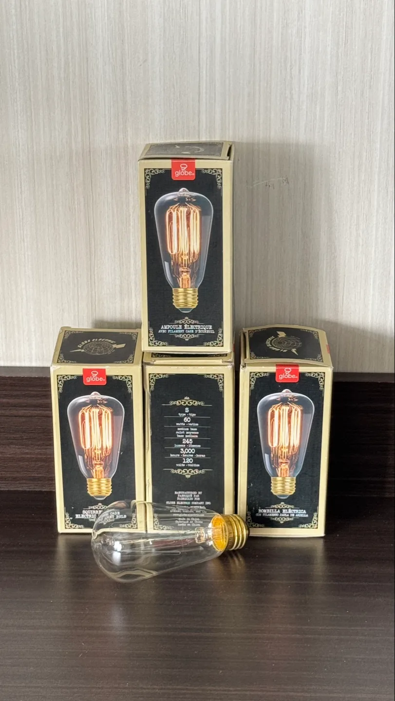 Globe Electric Antique Edison Light Bulbs (4-pack) image indicator(2)