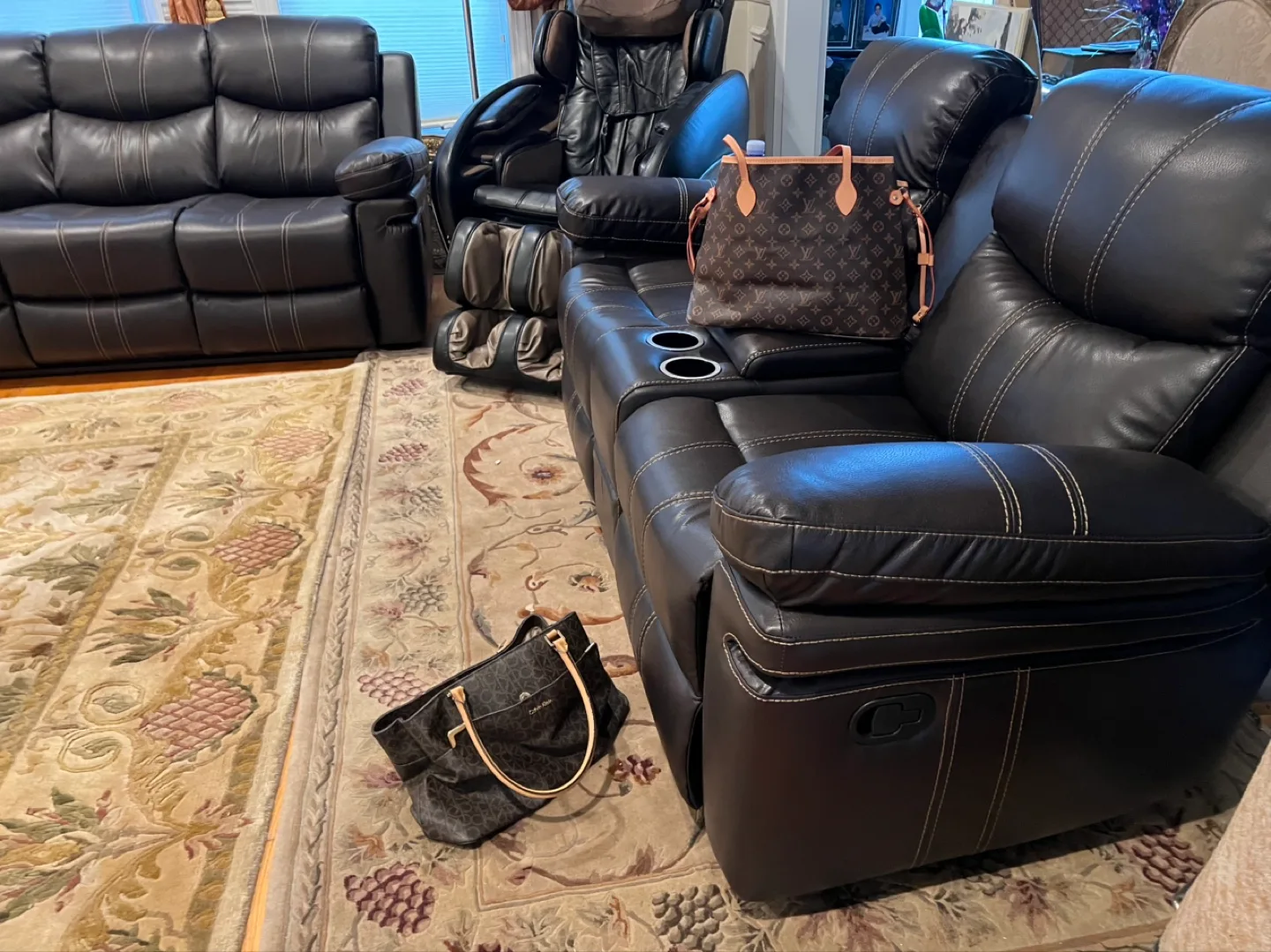 Three-Panel Room Divider, Floral Design image indicator(7)