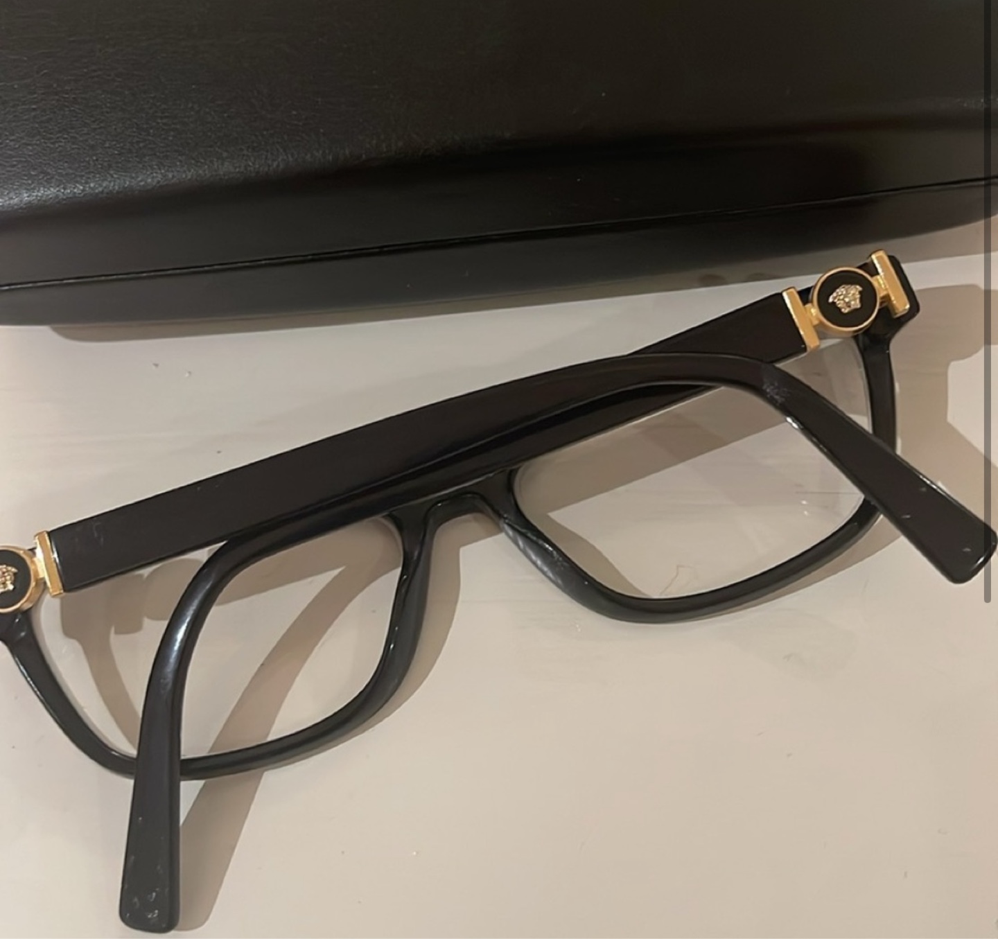 Versace Eyeglasses - Black Frame, Gold Accents - photo 2