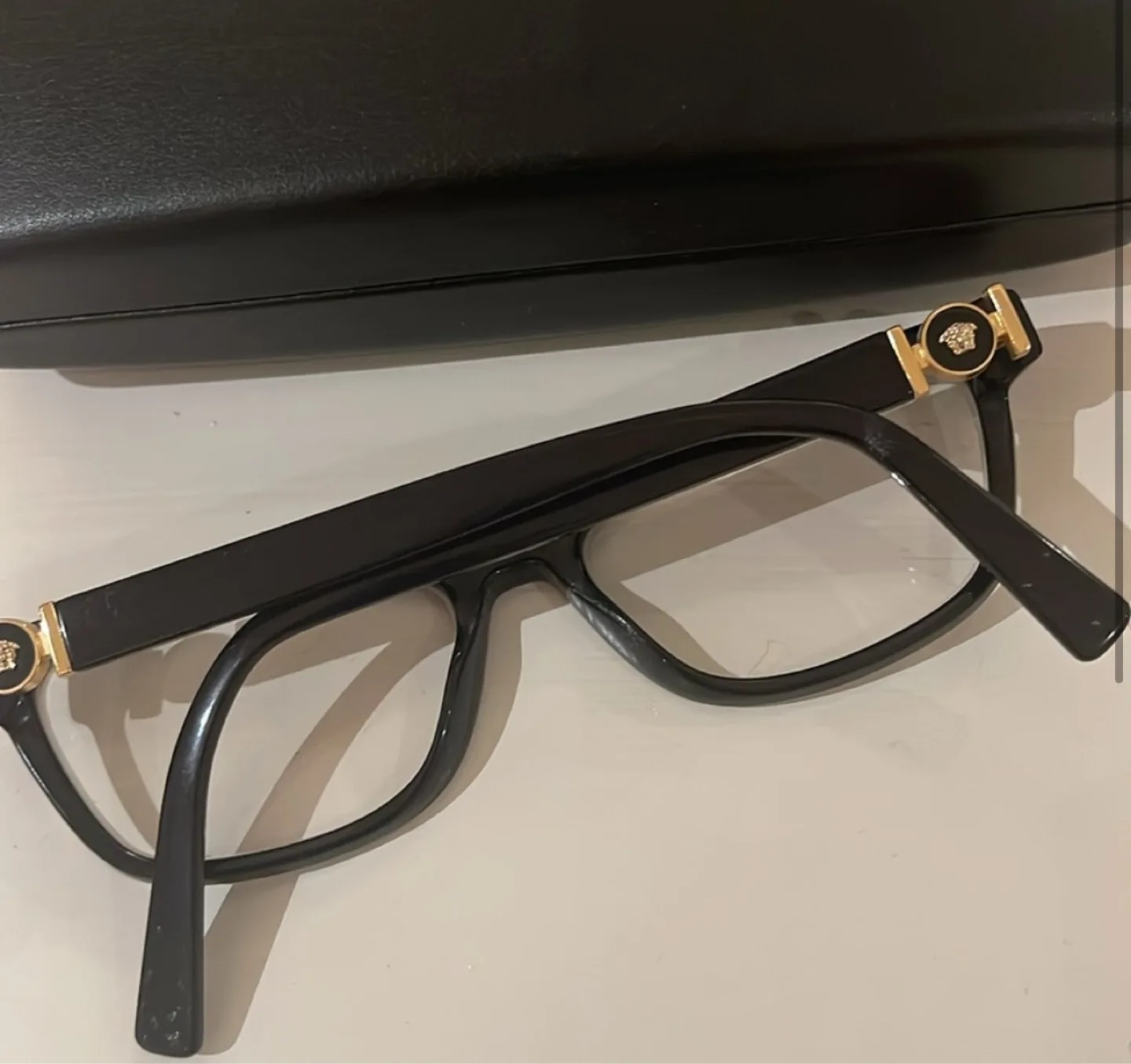 Versace Eyeglasses - Black Frame, Gold Accents image indicator(2)
