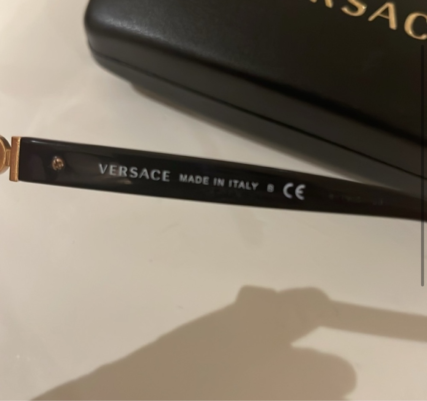 Versace Eyeglasses - Black Frame, Gold Accents - photo 3