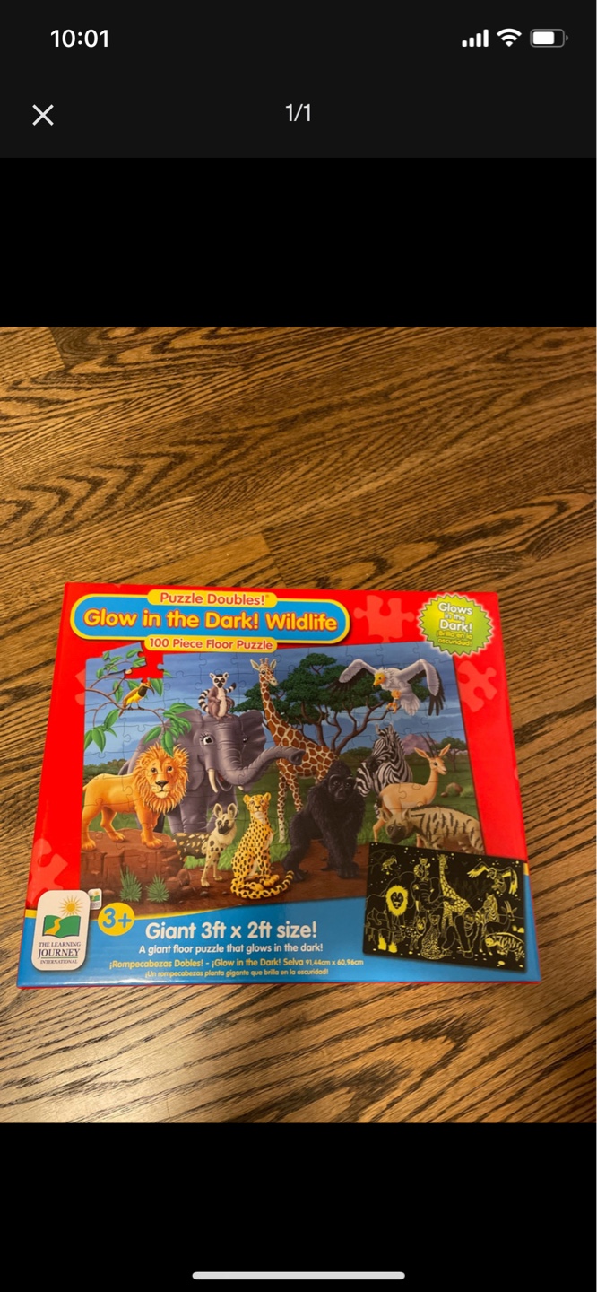 Learning Journey Puzzle Wildlife 100 Piece Floor Puzzle