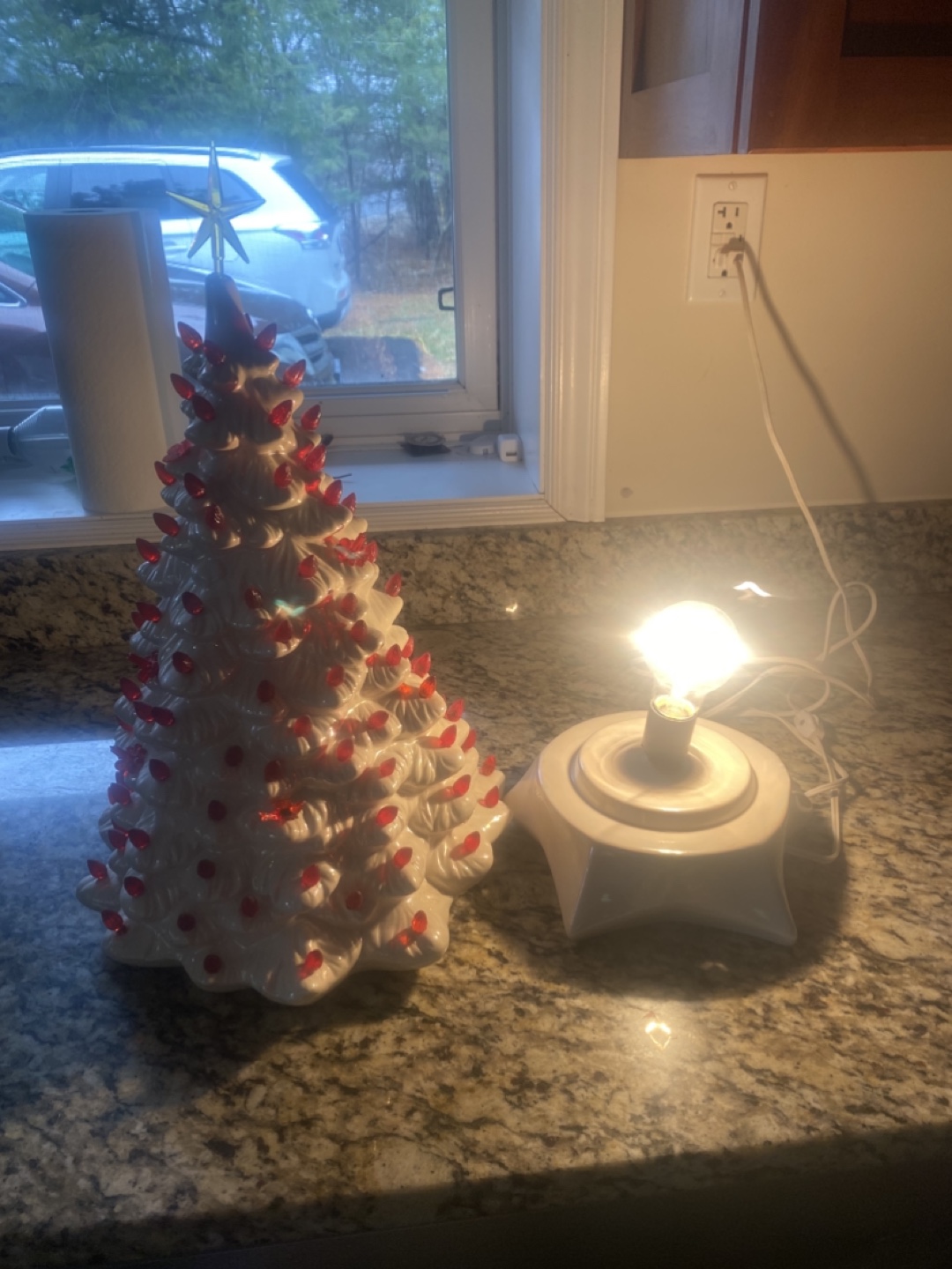 Vintage Ceramic Christmas Tree Light - photo 4