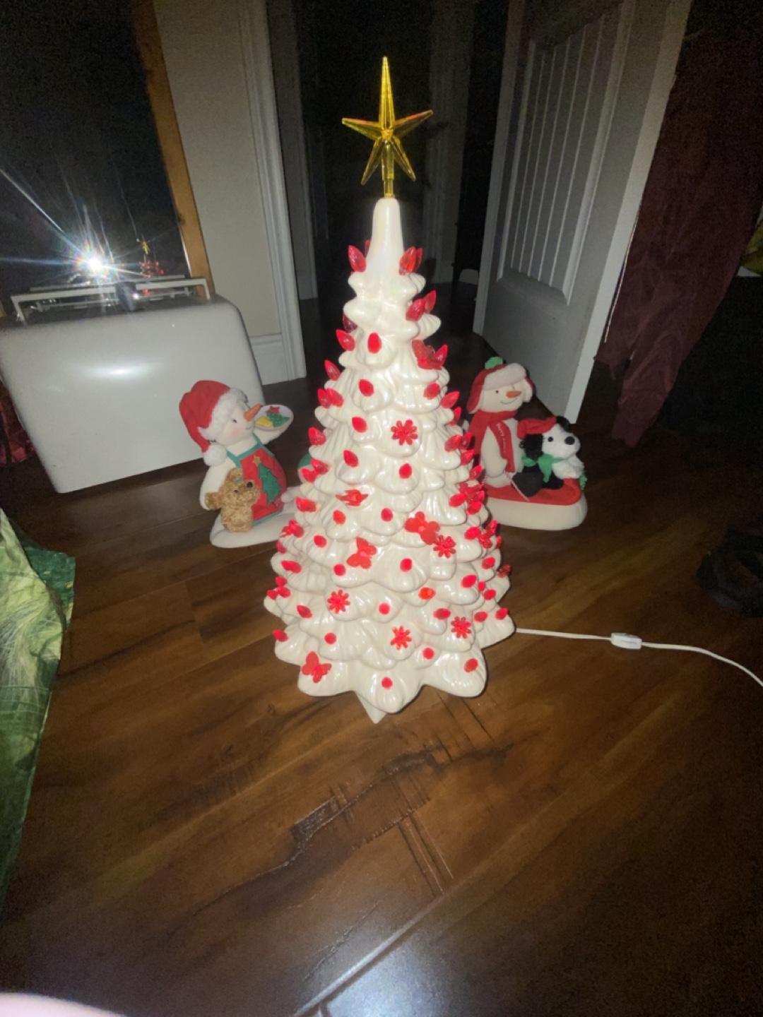 Vintage Ceramic Christmas Tree Light