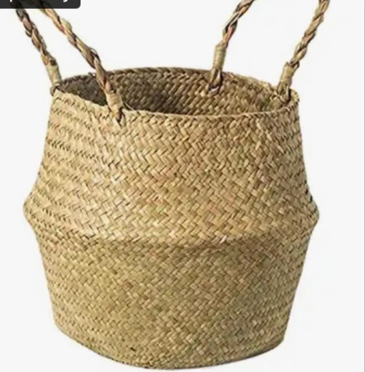 Seagrass Planter Basket with Handles image indicator(2)