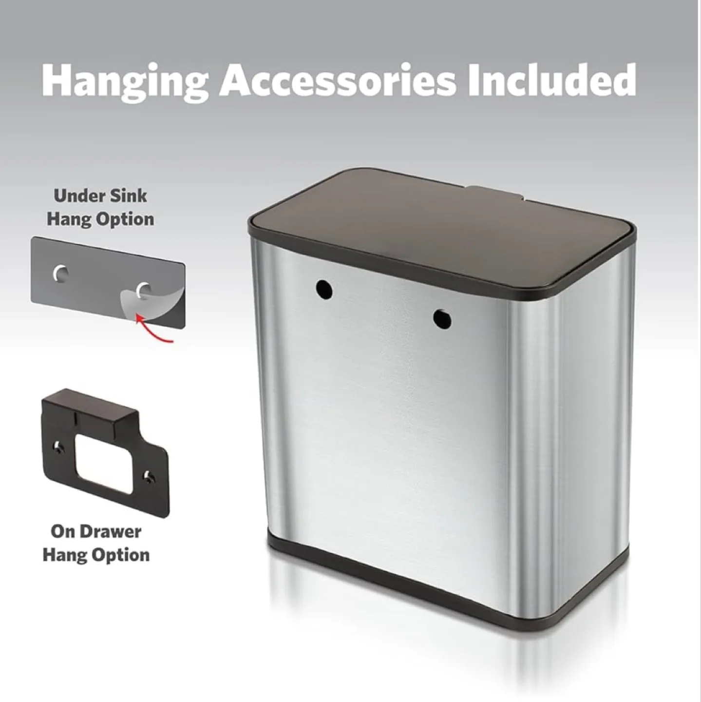 Glad Roomate Under Cabinet Trash Can - 1.5 Gallon image indicator(6)