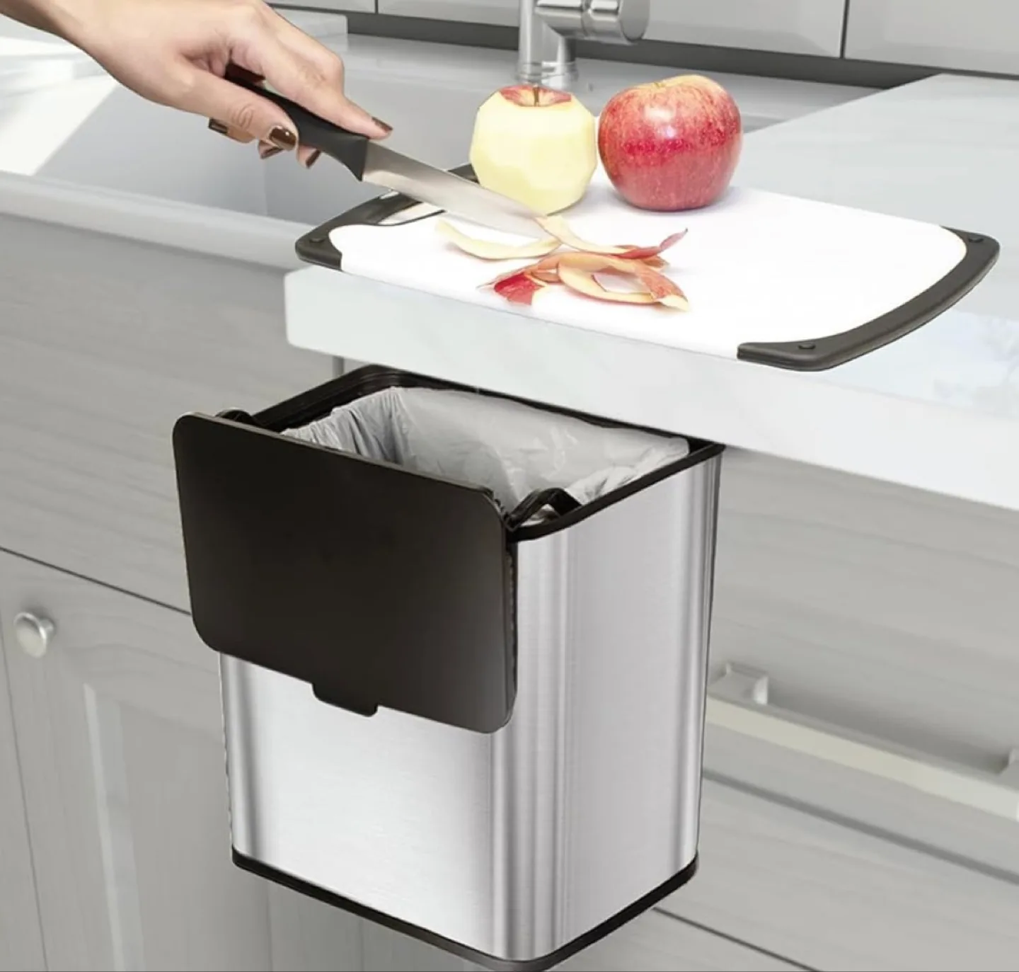 Glad Roomate Under Cabinet Trash Can - 1.5 Gallon image indicator(4)