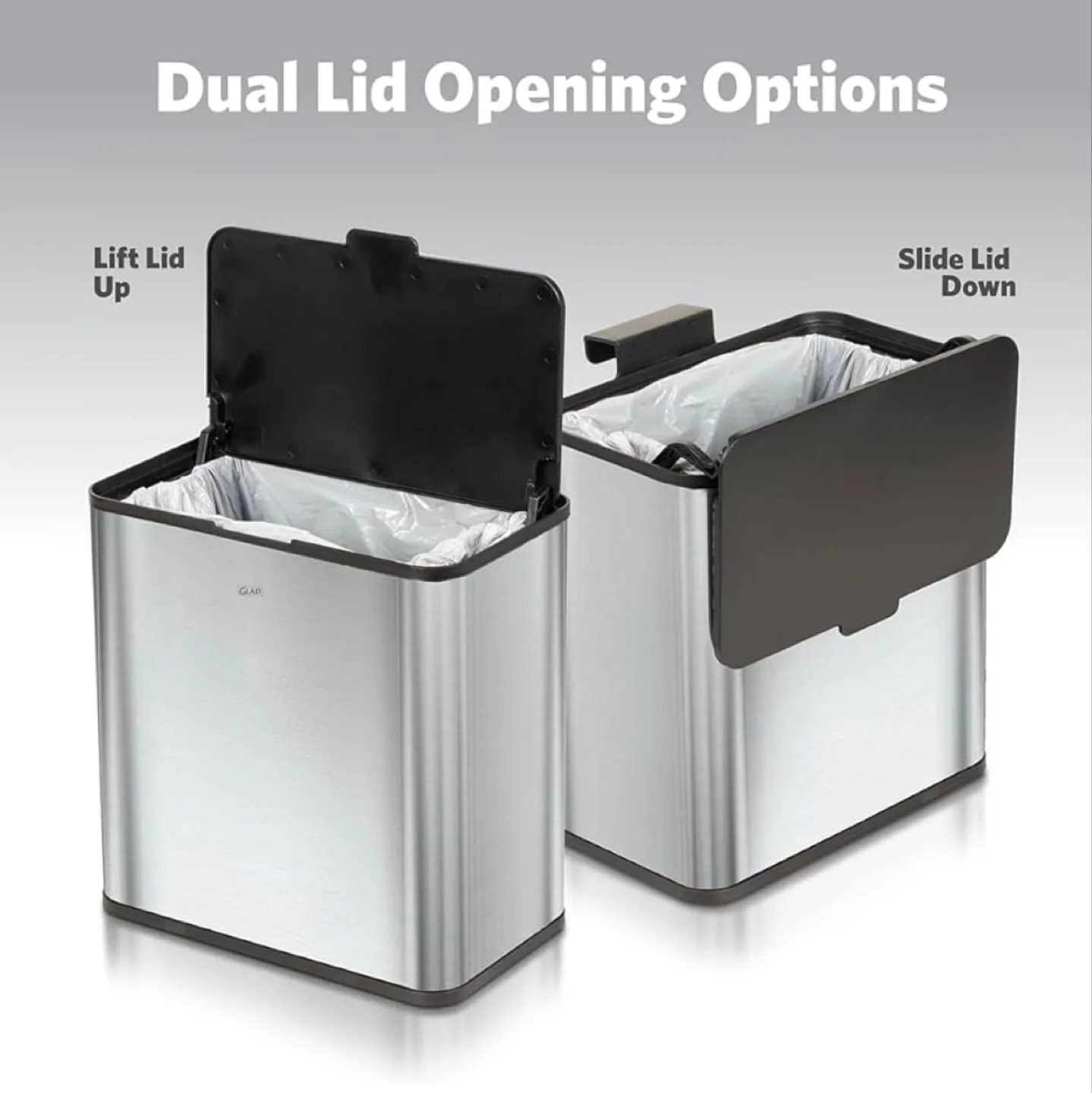 Glad Roomate Under Cabinet Trash Can - 1.5 Gallon image indicator(5)