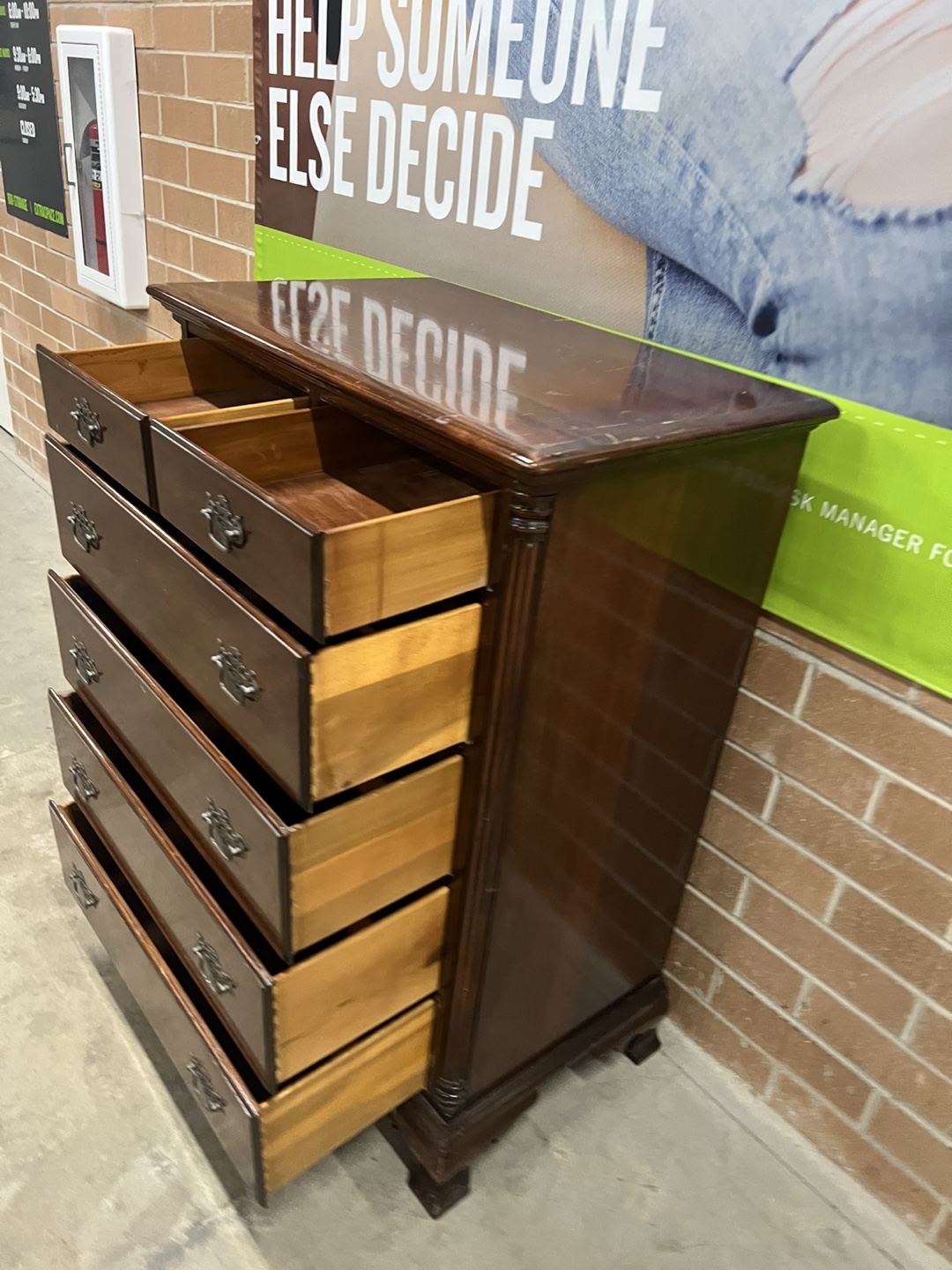 Dark Wood Chest of Drawers - photo 4