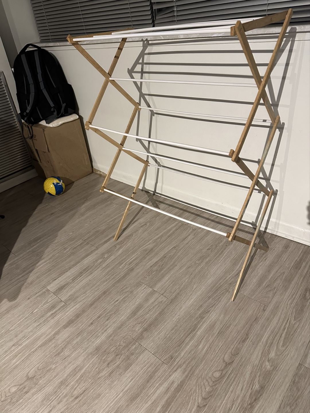 Wooden Folding Clothes Drying Rack