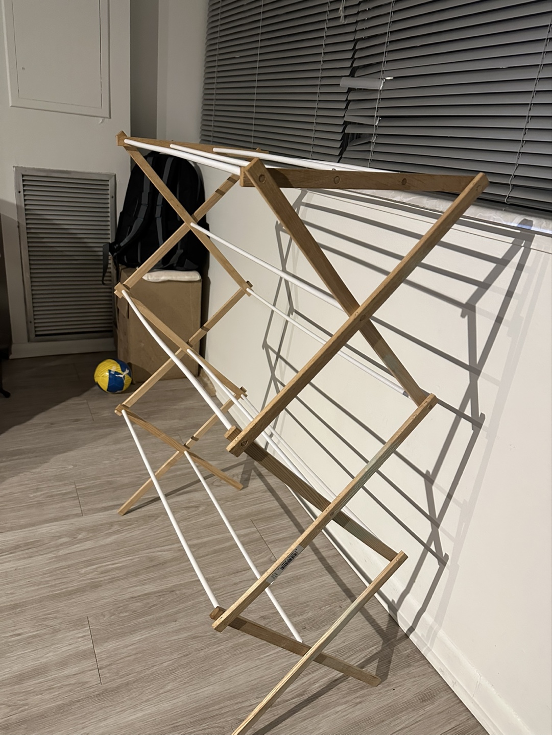 Wooden Folding Clothes Drying Rack - photo 2