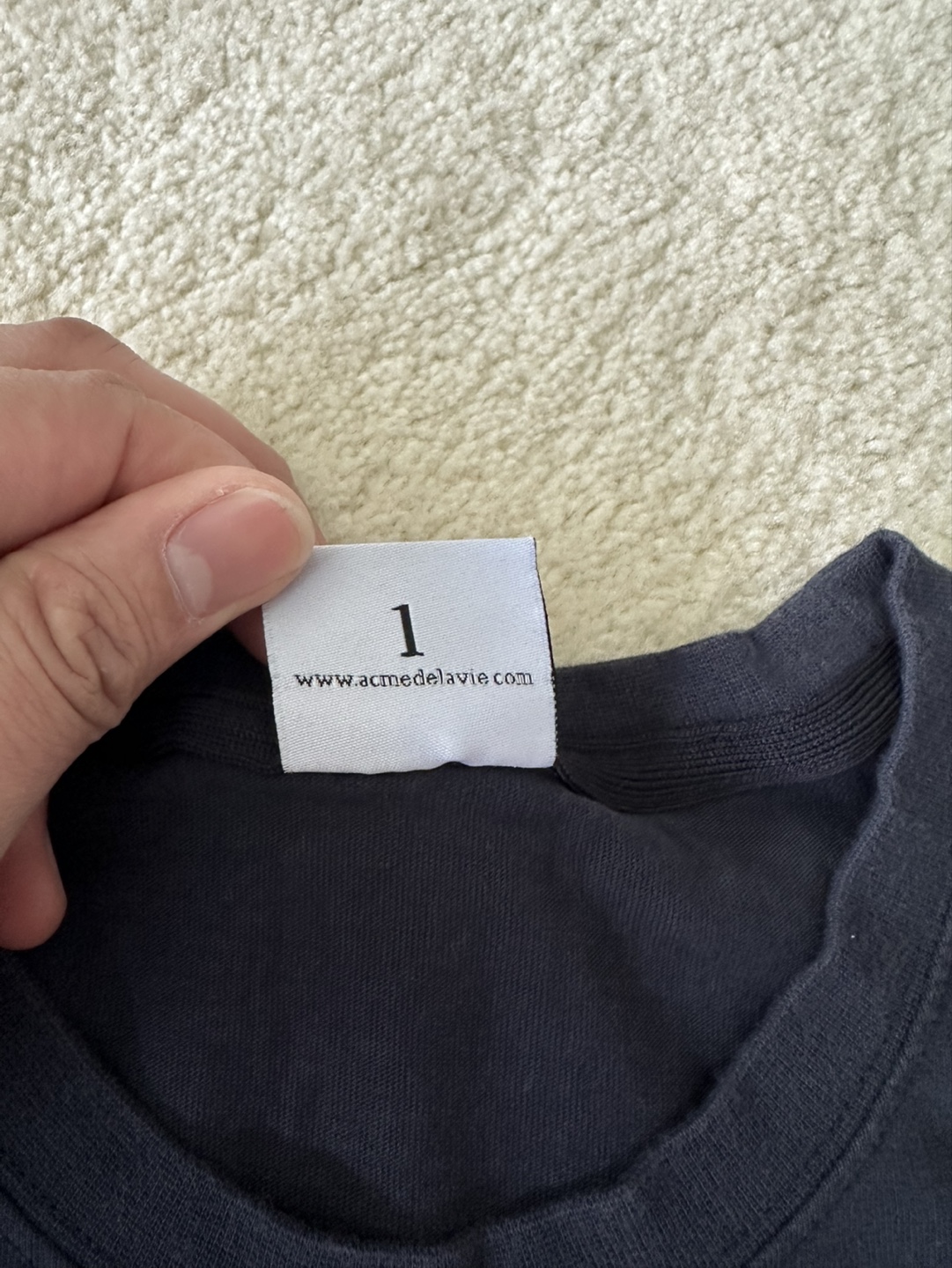 Acme de la Vie Dark Navy Bunny T-Shirt - photo 3