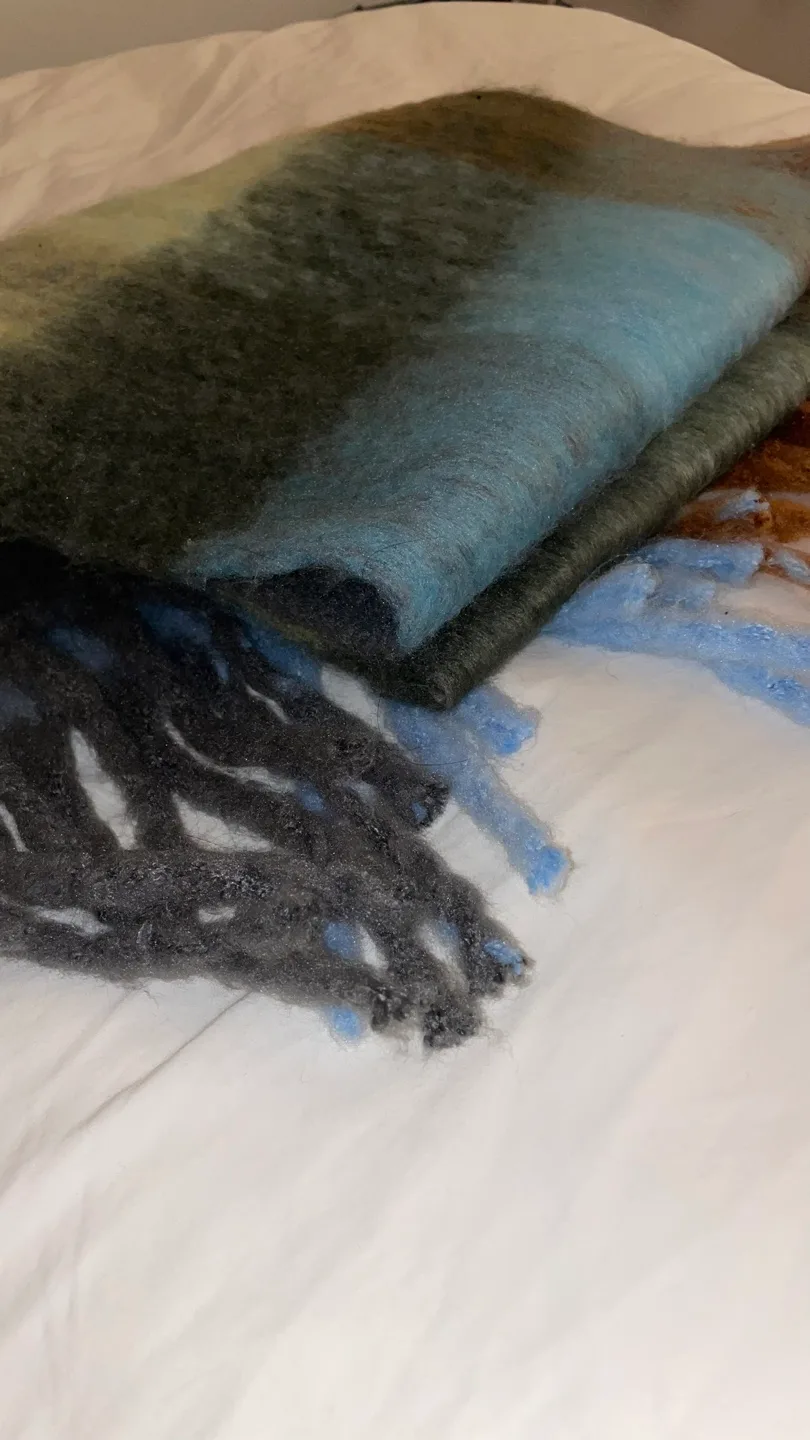 XL Multicolored Fluffy Scarf image indicator(4)