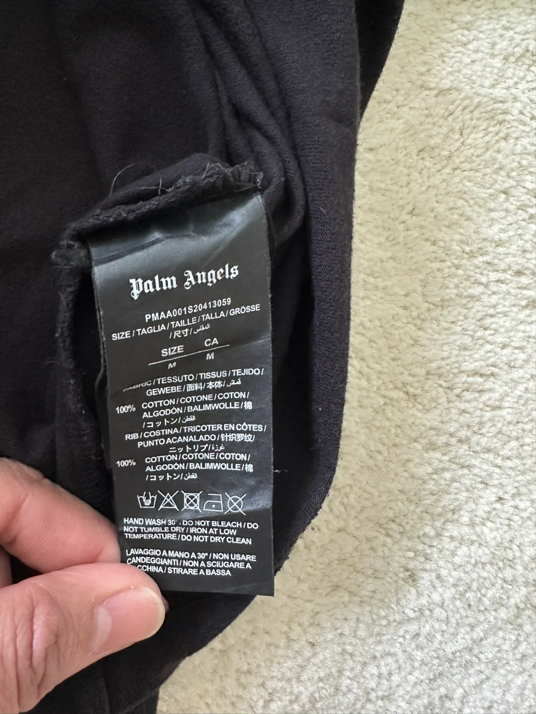 Palm Angels Tokyo Spray Paint Graphic Tee - Size M image indicator(3)