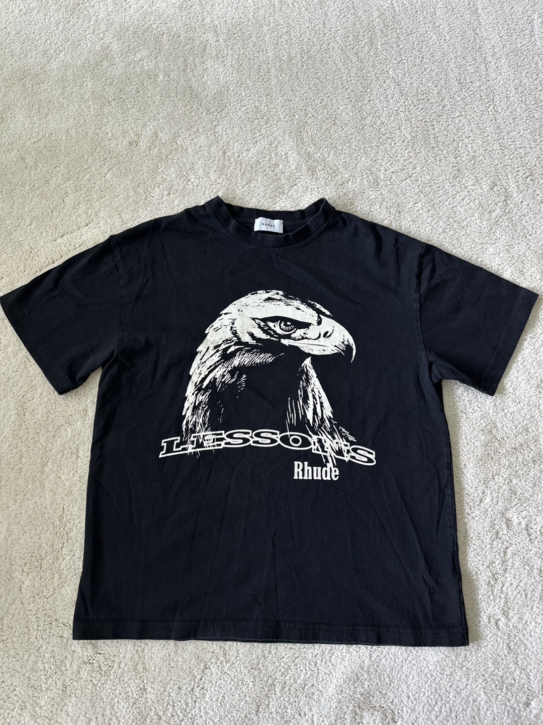 RHUDE Lessons Black Eagle Graphic