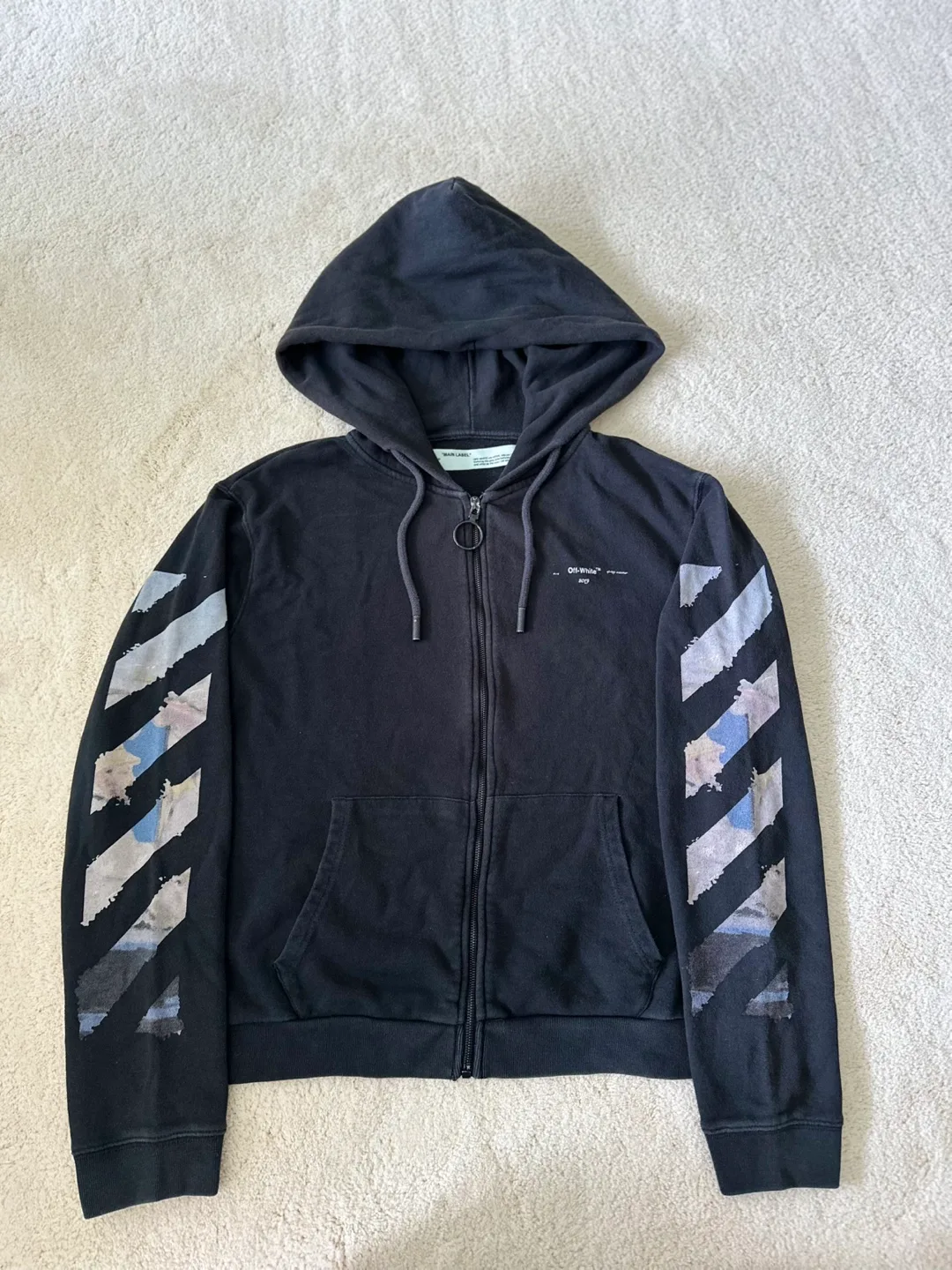 Off-White Diag Arrows Zip-Up Hoodie