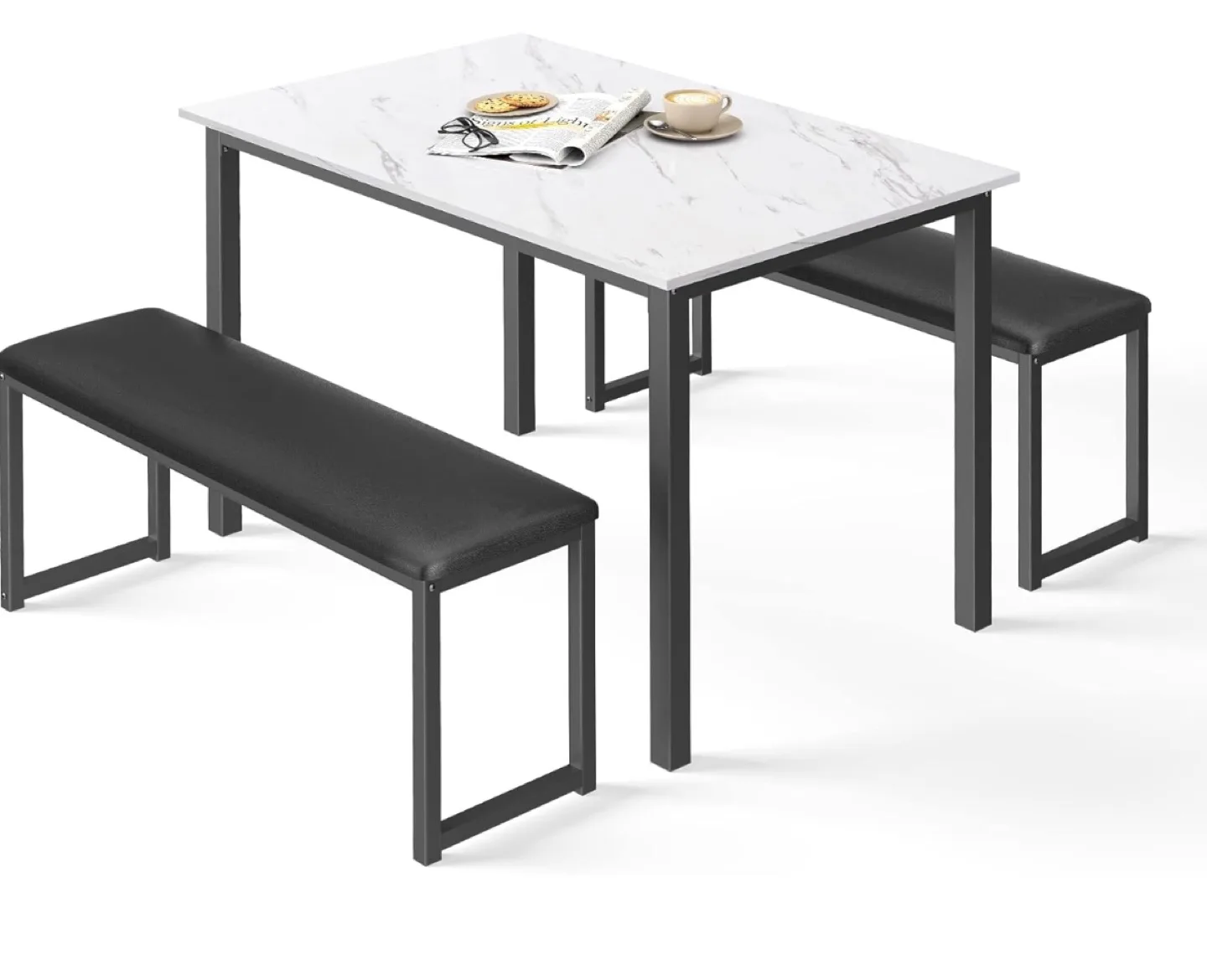 Dining Table with Benches thumbnail