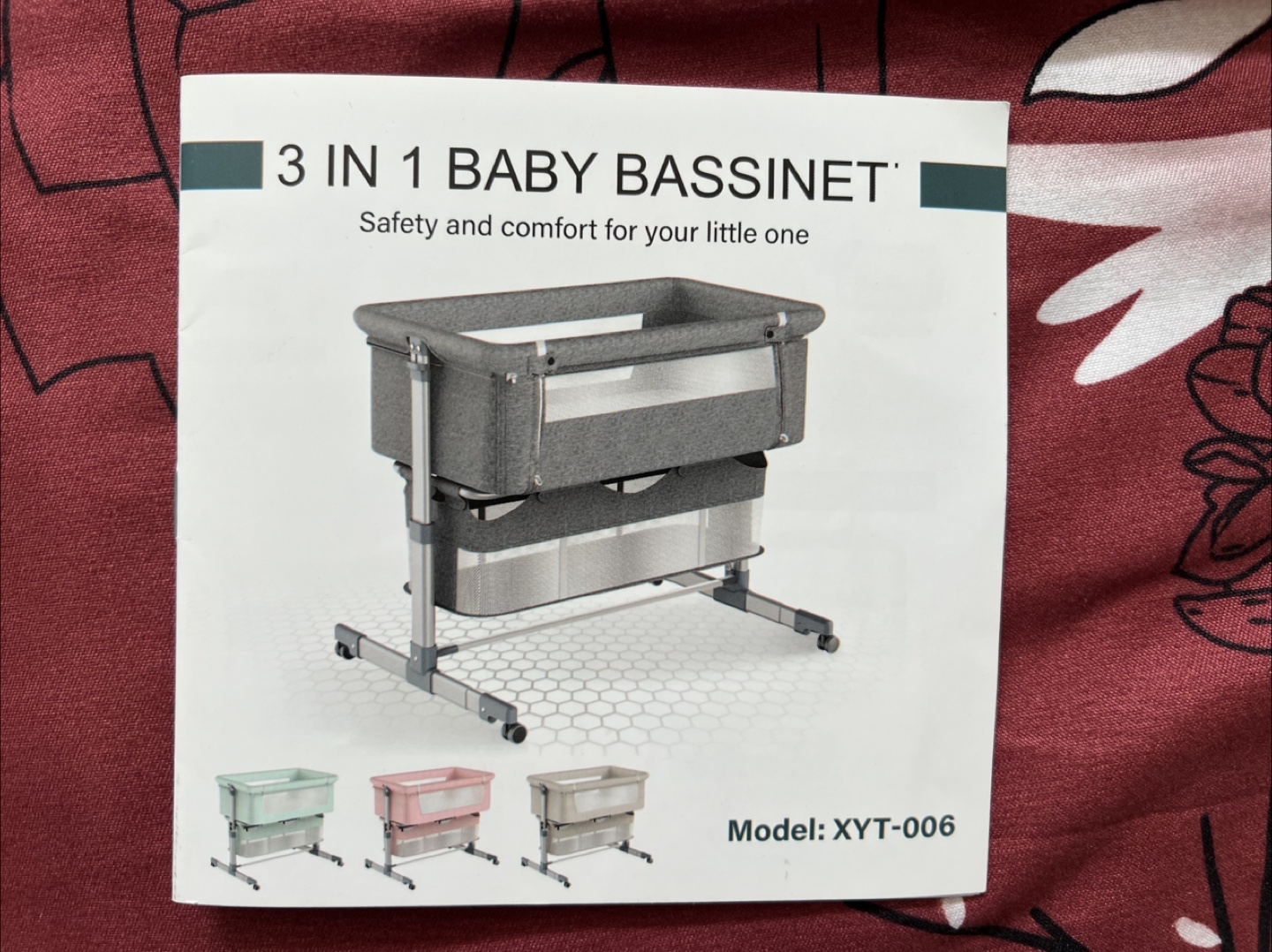 3-in-1 Baby Bassinet - Adjustable Portable Bed for Infant - photo 2