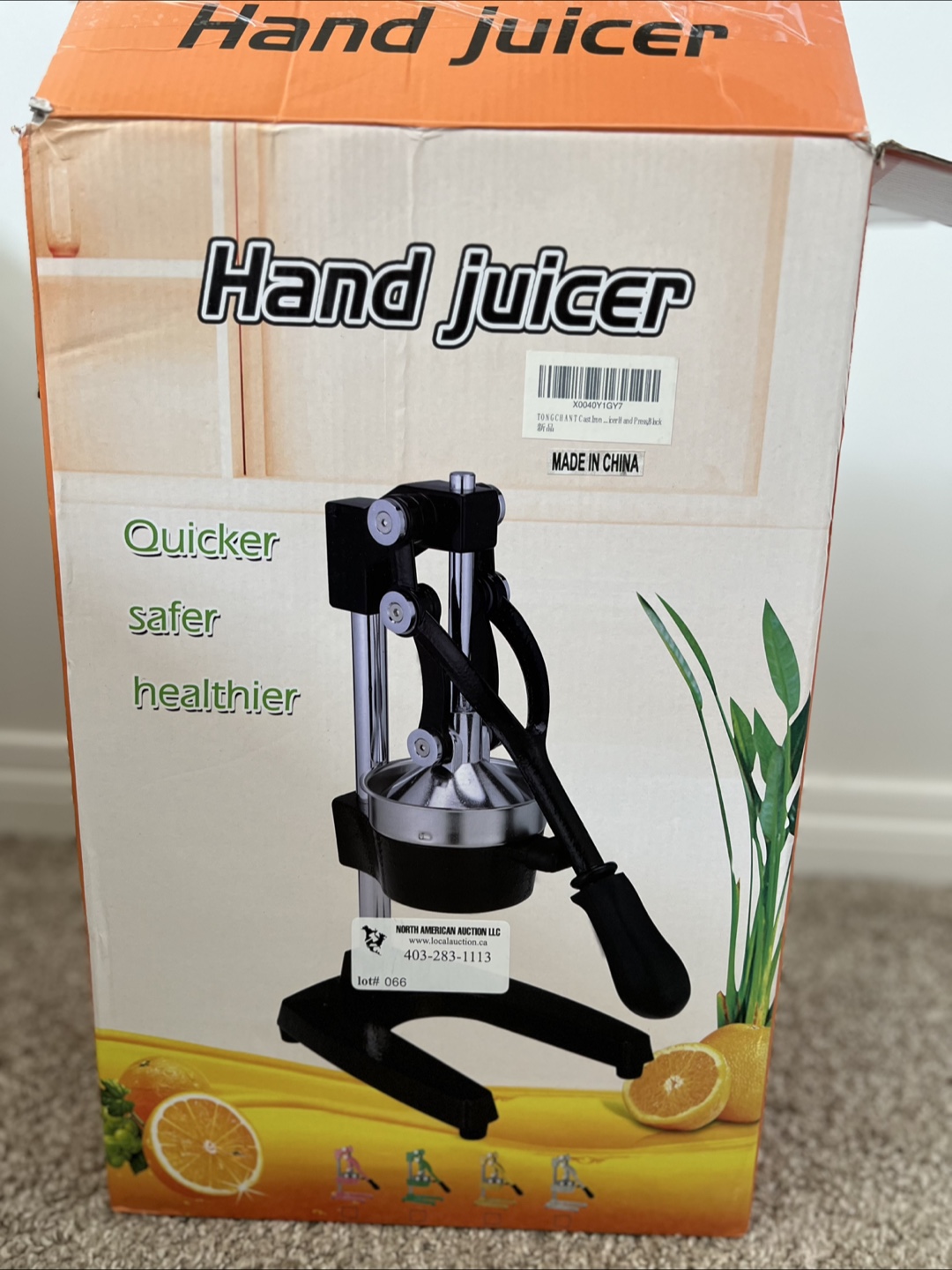 Commercial Heavy-Duty Cast Iron Manual Citrus Juicer