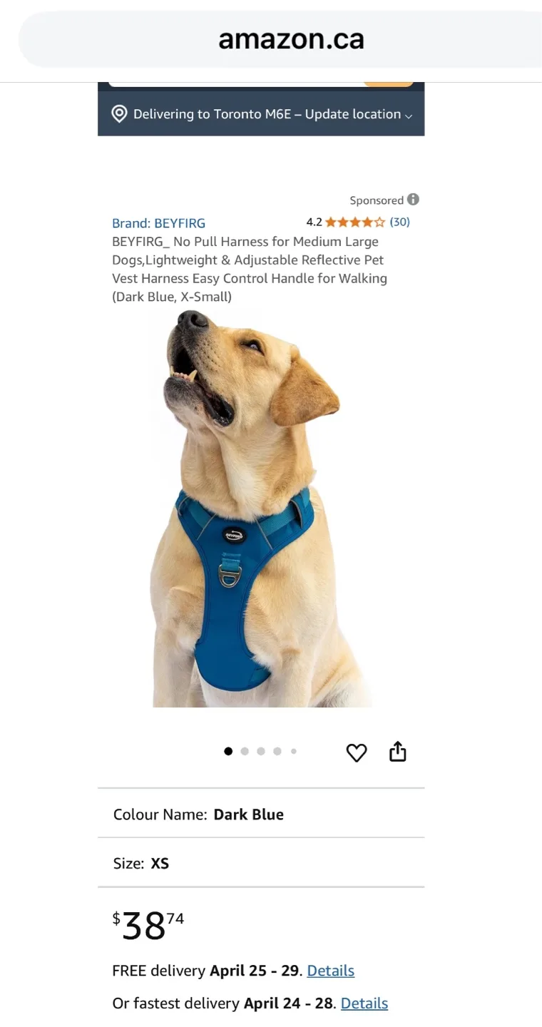 💚💚💚Beyfir Adjustable Pet Harness - Teal image indicator(7)