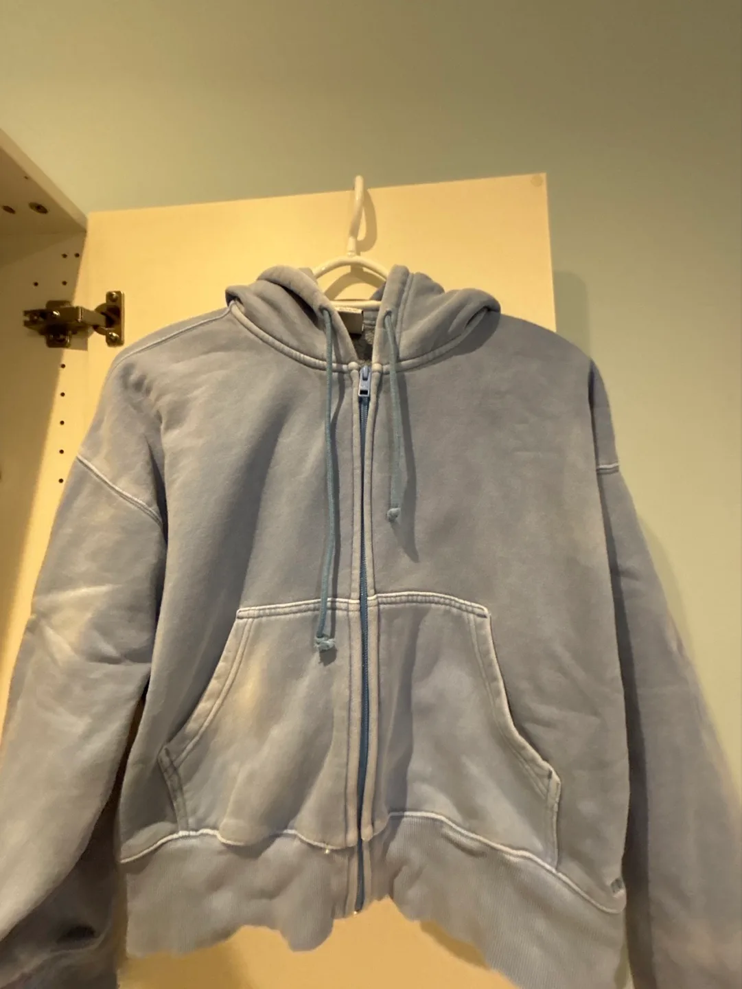 TNA Cozy Fleece Boyfriend Boxy Zip-Up Hoodie - Size L image indicator(2)