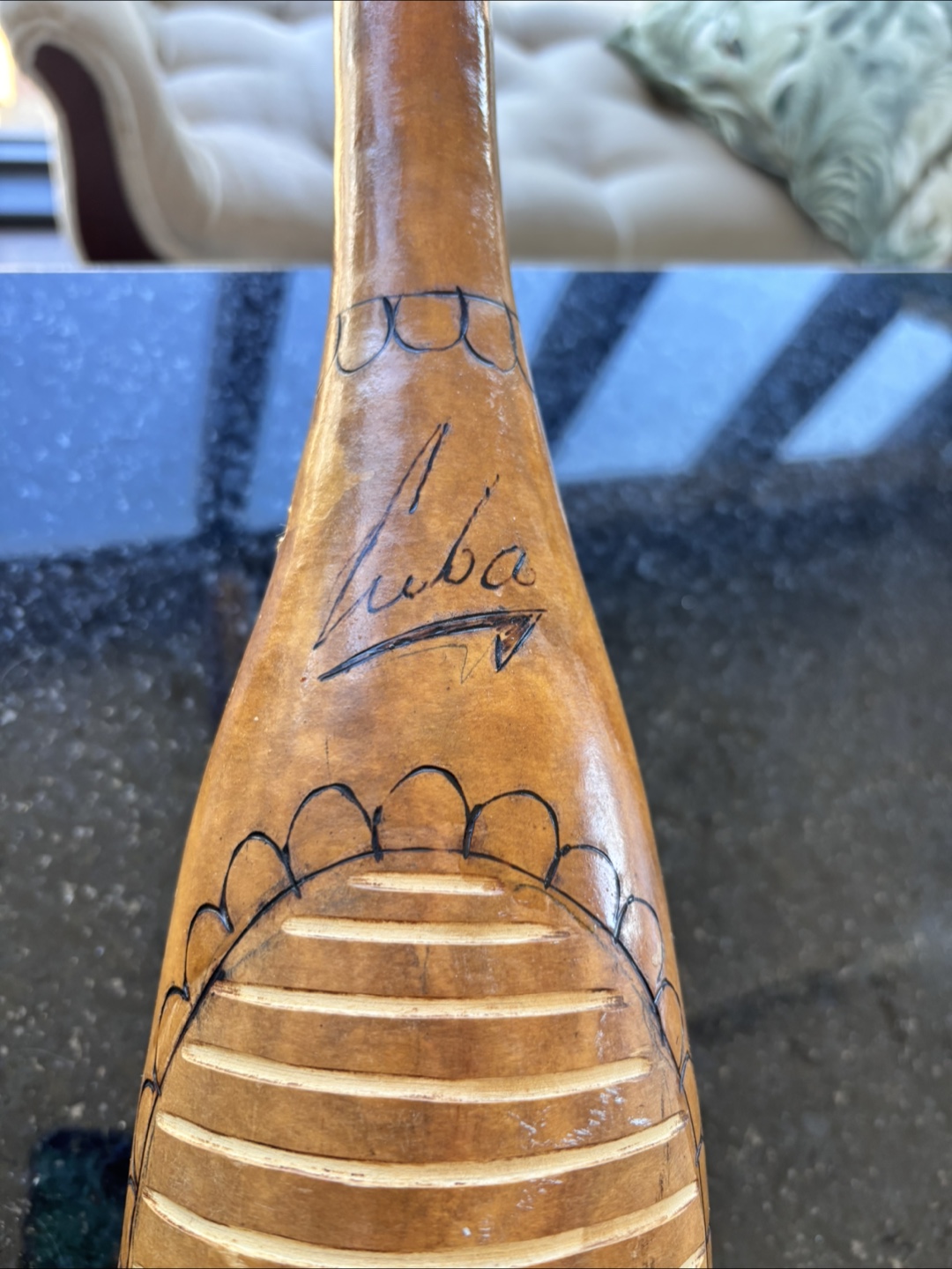 Unique Hand-Carved Percussion Instrument - photo 2