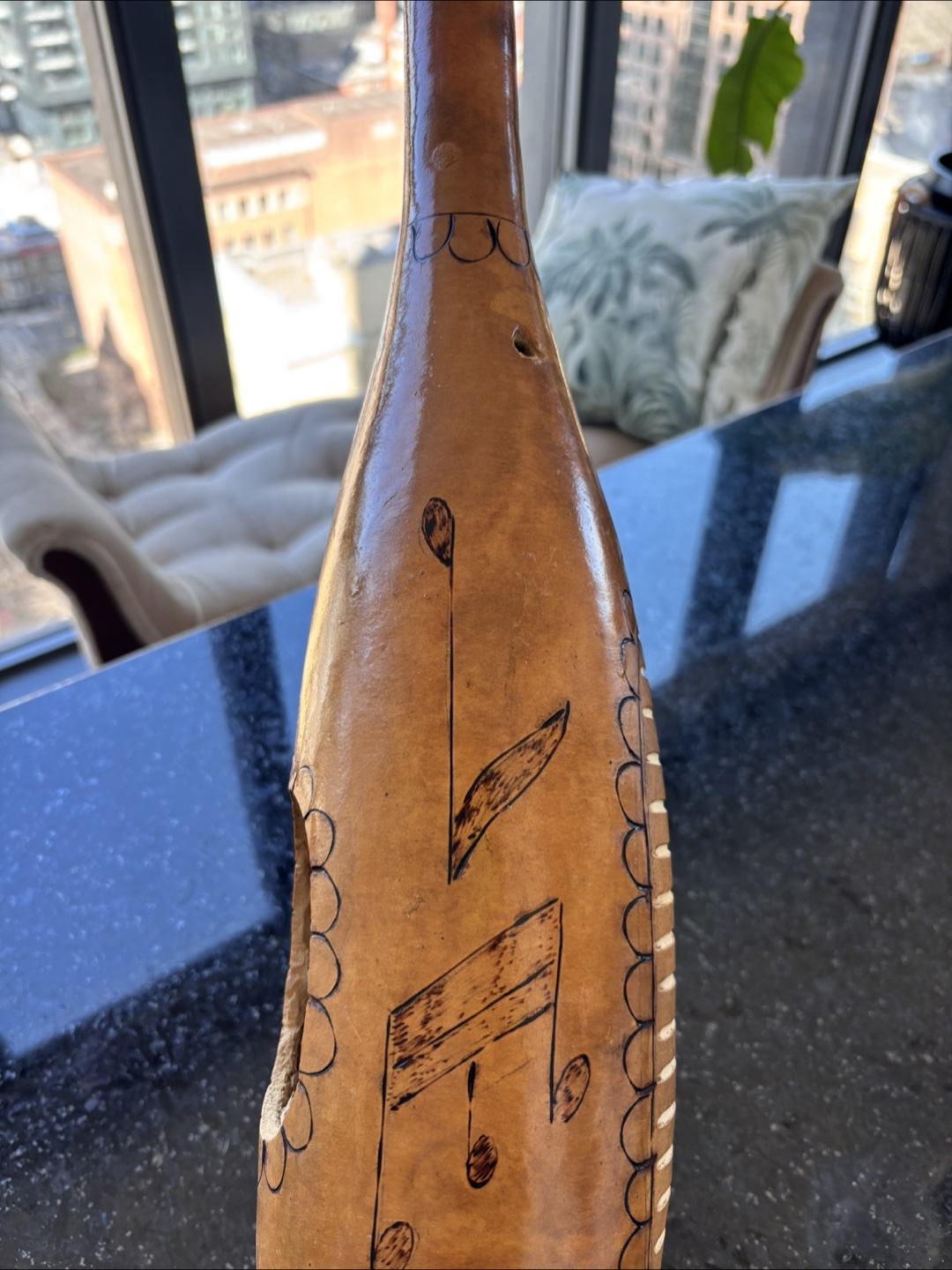 Unique Hand-Carved Percussion Instrument - photo 4