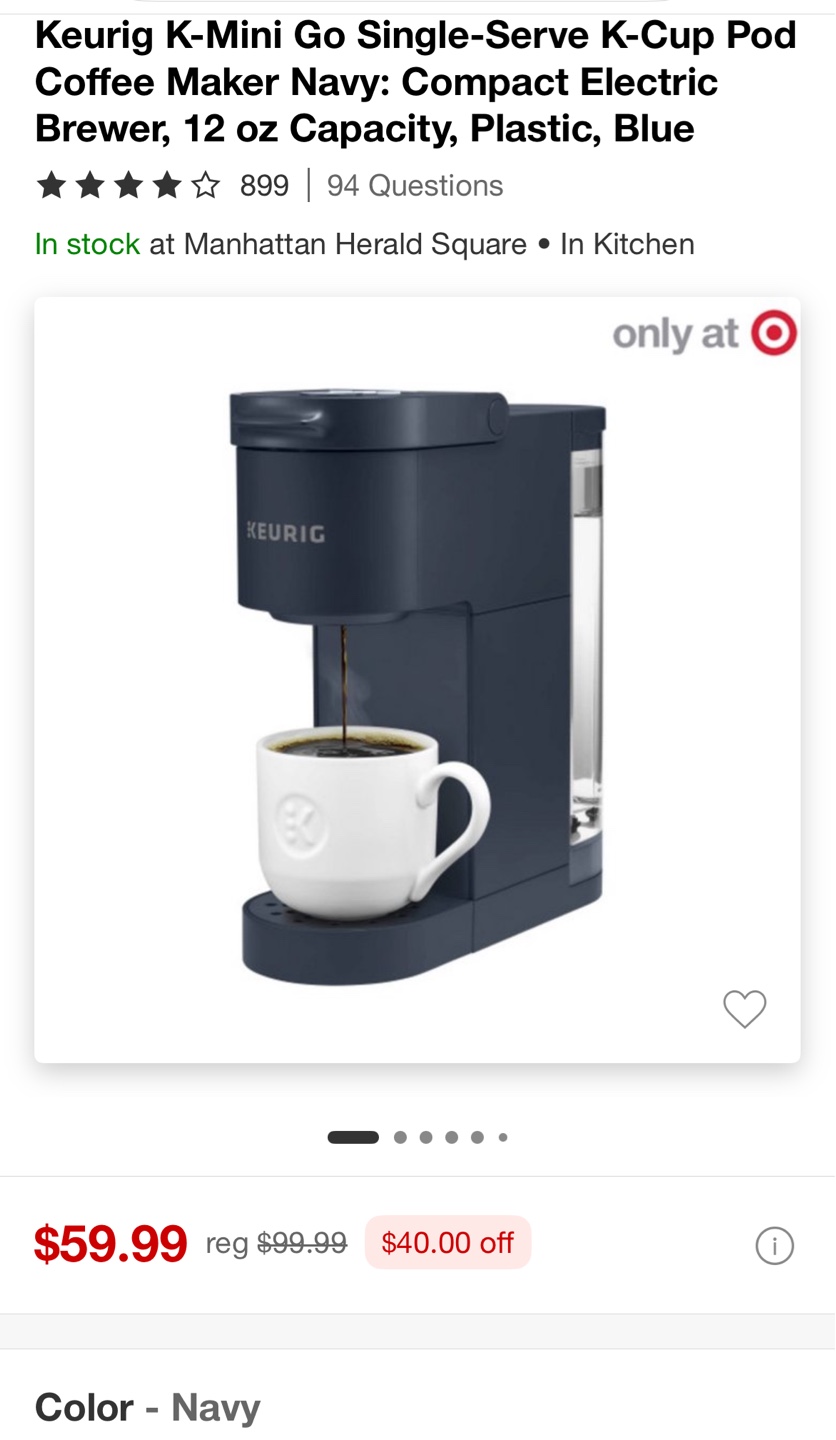 ☕️Keurig machine with starbucks pods