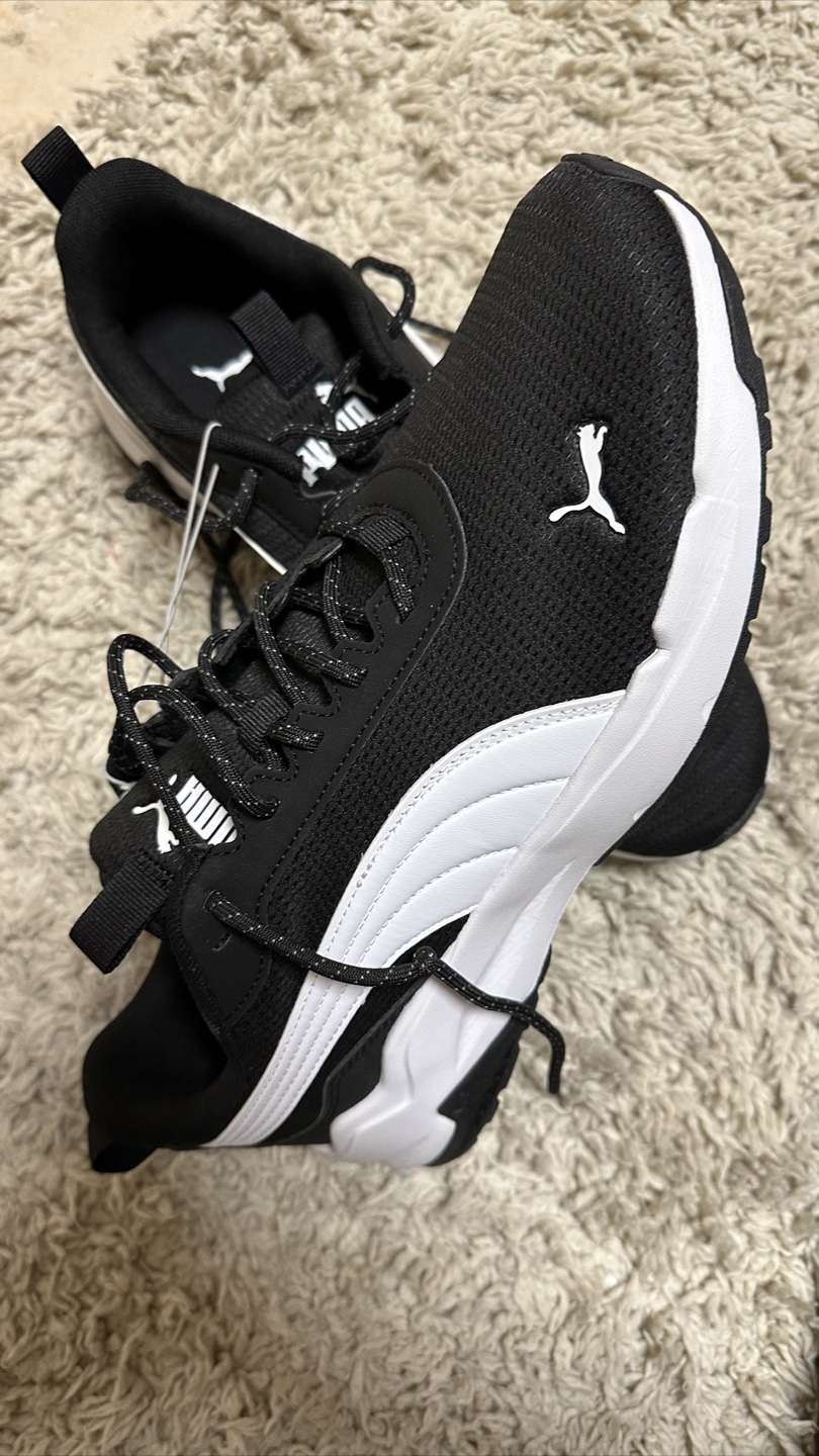 Puma men Black and White Running Shoes - photo 2