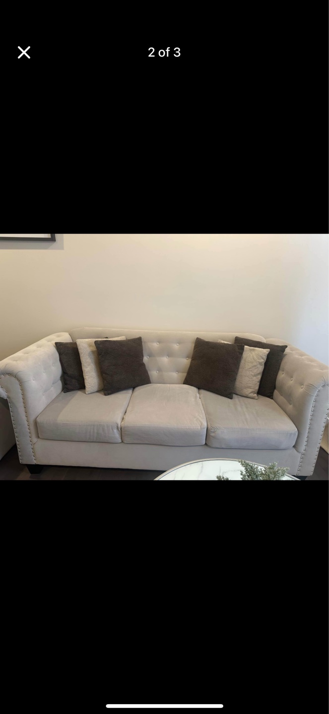 Light Grey Sofa Set