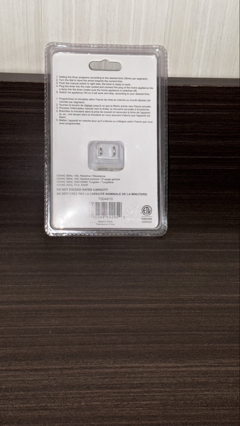 New! 24-Hour Mechanical Timer Outlet - photo 3