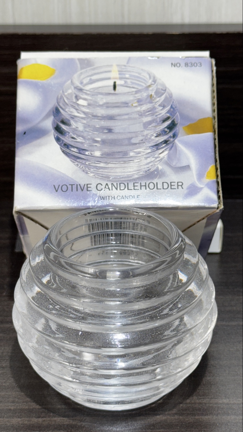 Votive Candleholder with Candle