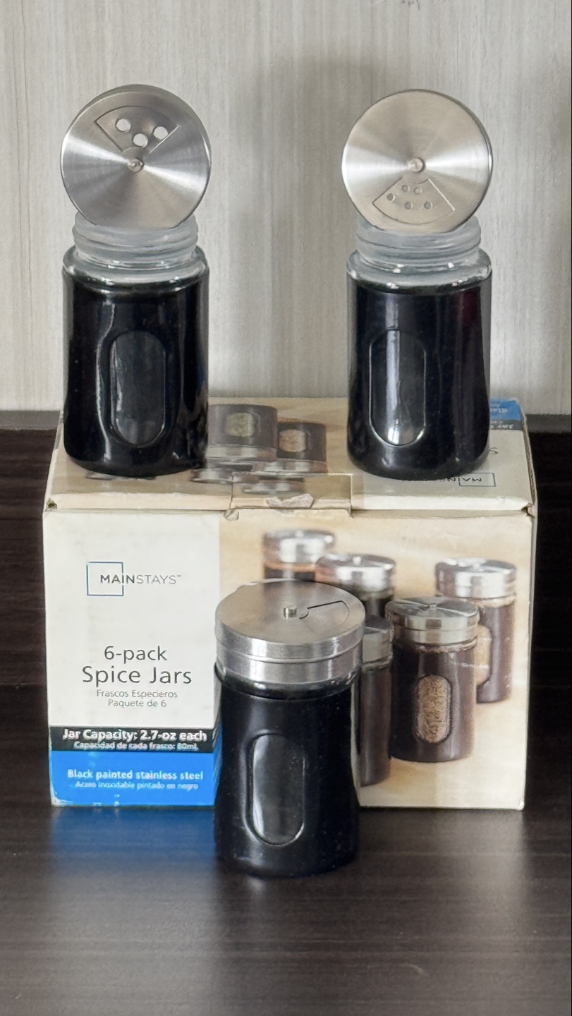 Mainstays 6-Pack Spice Jars - New in Box - photo 3