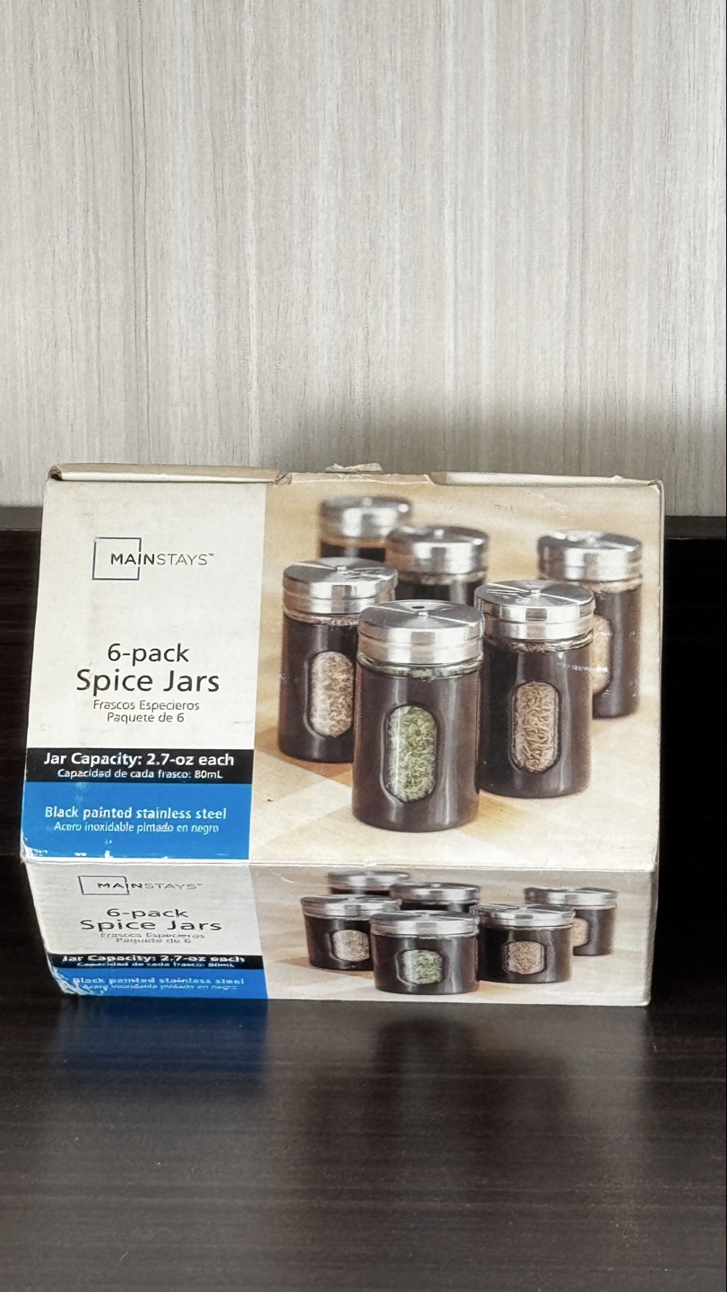 Mainstays 6-Pack Spice Jars - New in Box - photo 2
