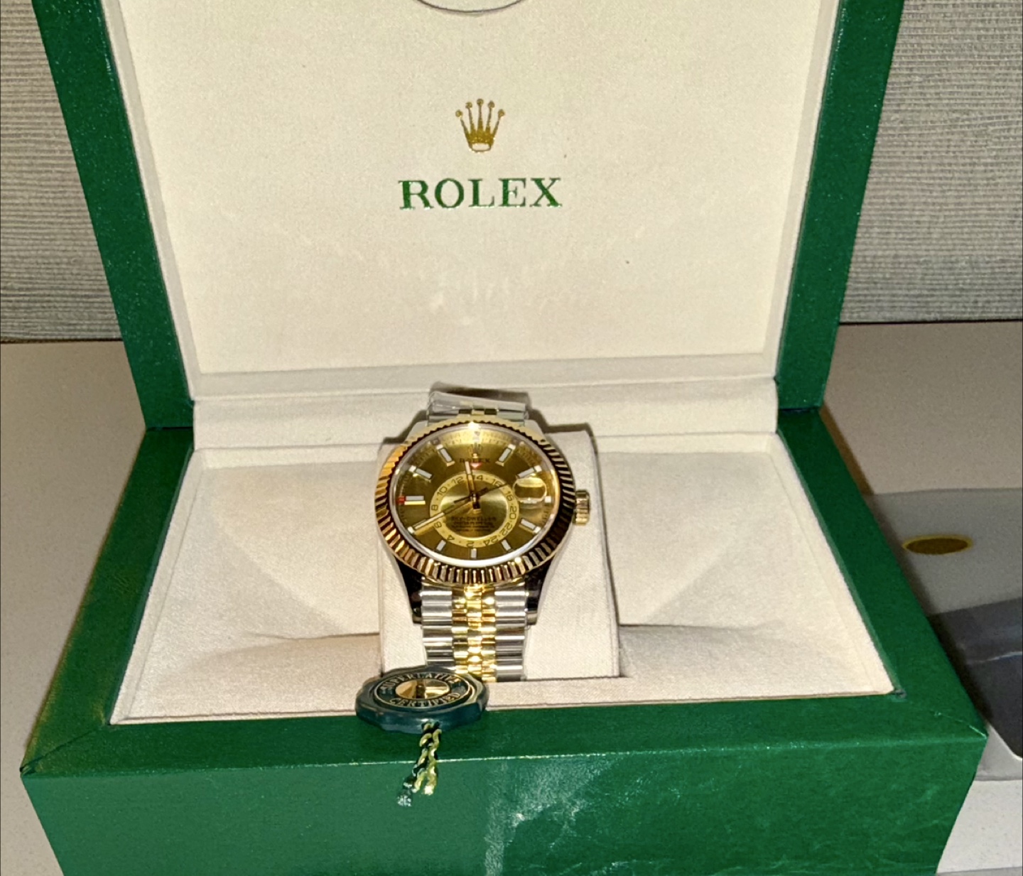 Rolex Rollie Sky-Dweller Two-Tone Watch - photo 4