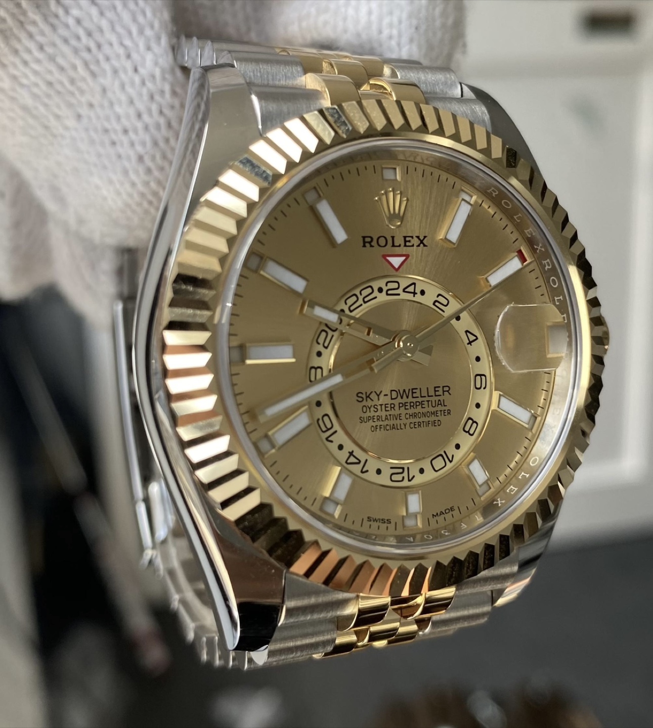Rolex Rollie Sky-Dweller Two-Tone Watch - photo 2