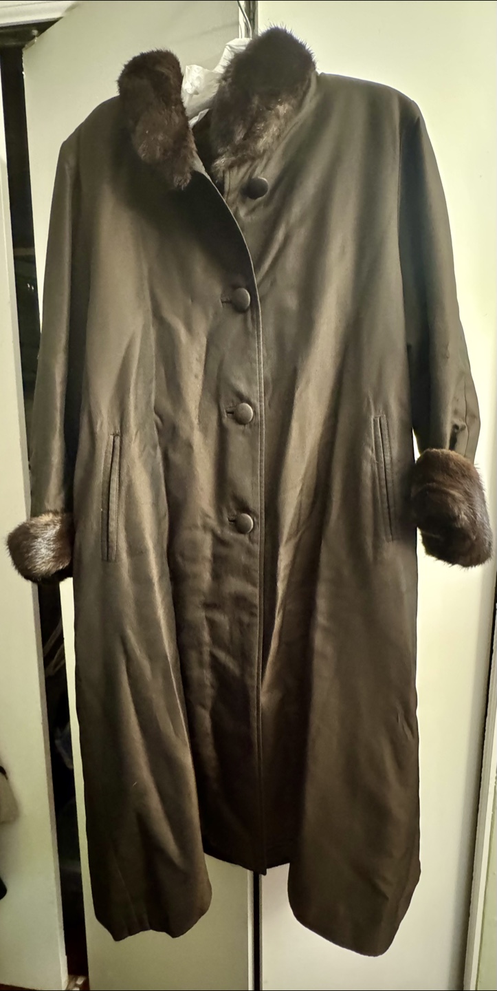 Vintage Brown Fur lined raincoat  Coat - photo 5