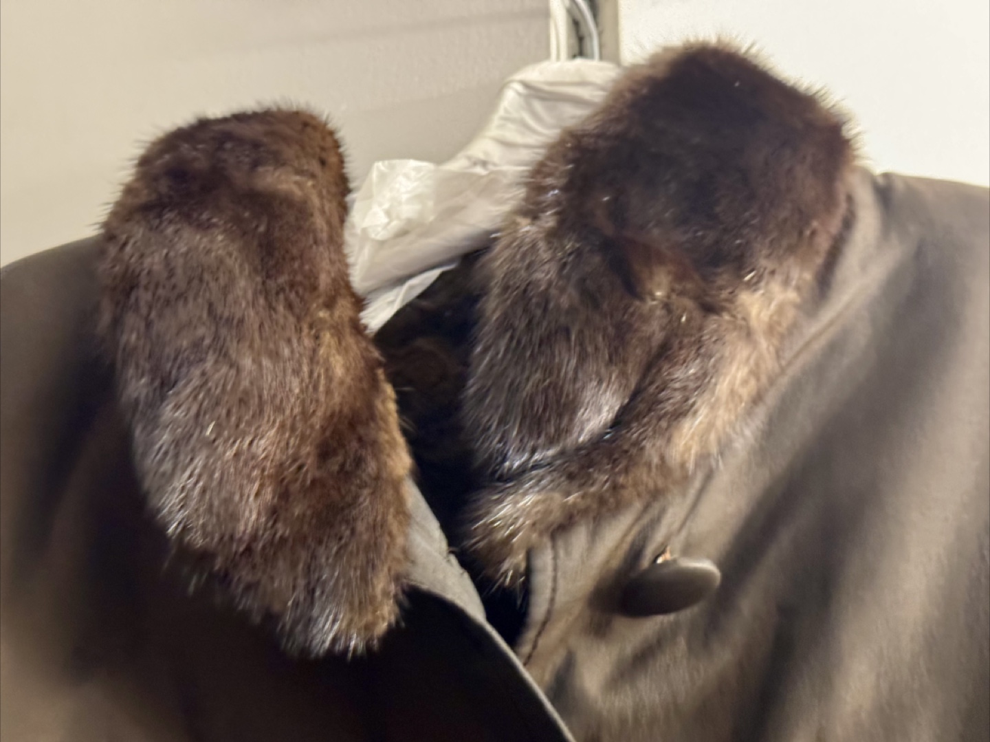 Vintage Brown Fur lined raincoat  Coat - photo 2