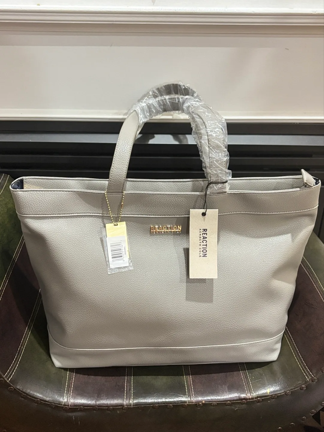 Kenneth Cole  Reaction Grey Tote Bag thumbnail