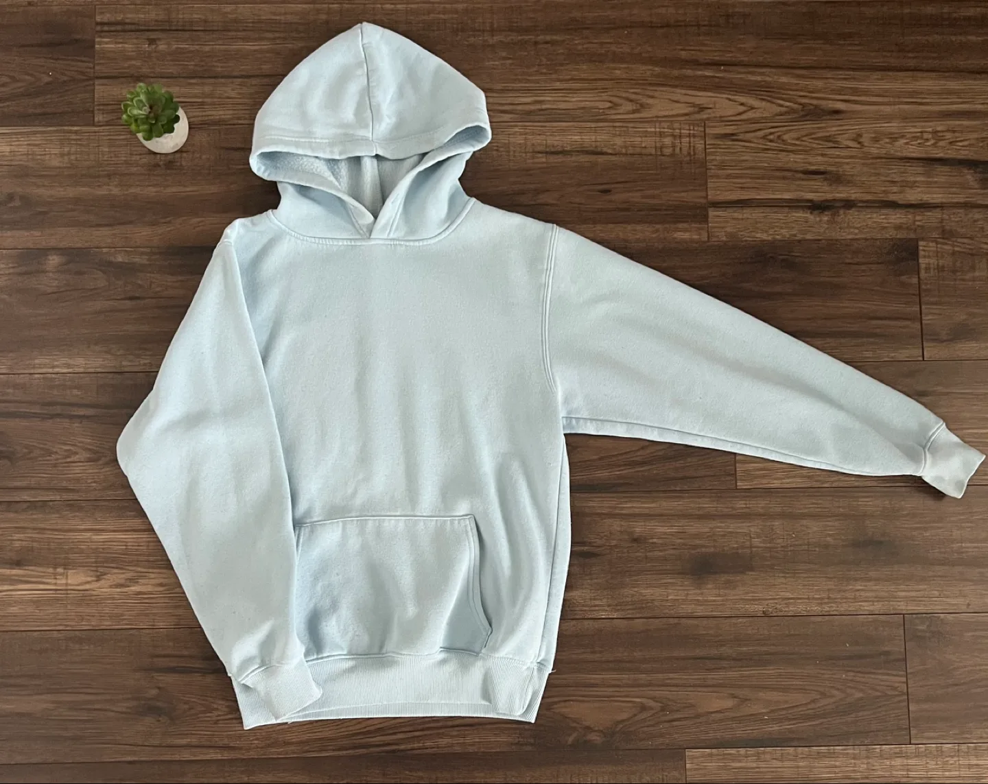 Revamped Light Blue Hoodie - Size XS thumbnail