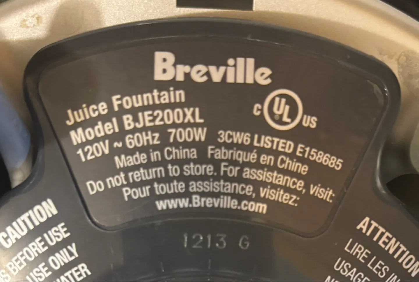 Breville Juice Fountain Plus - Model BJE200XL image indicator(2)