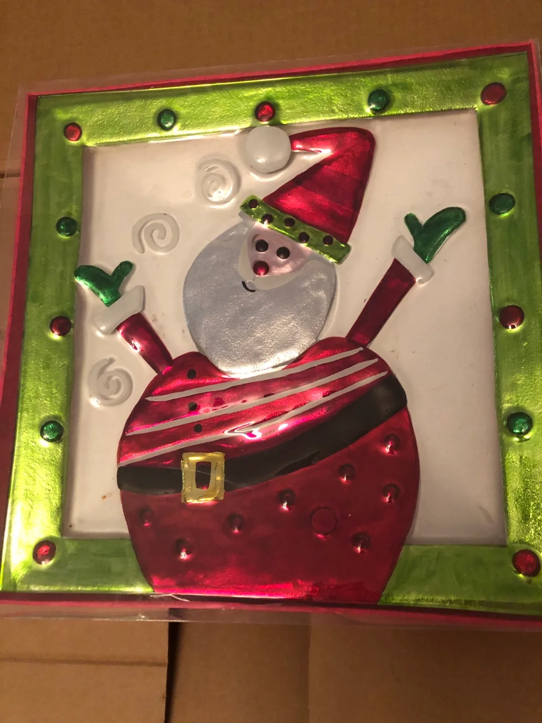 Santa Claus Christmas plater 14x14 thumbnail